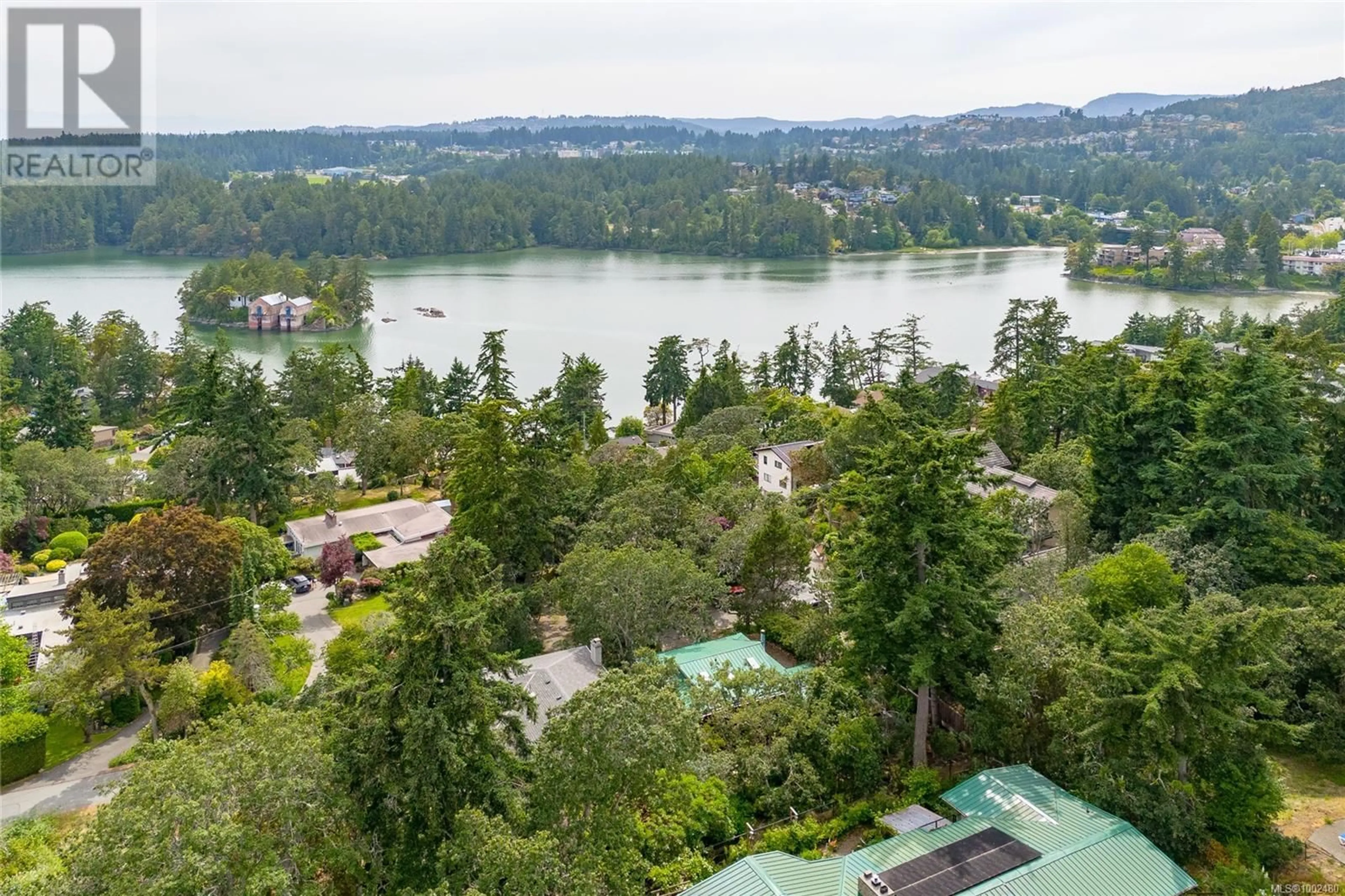 A pic from outside/outdoor area/front of a property/back of a property/a pic from drone, water/lake/river/ocean view for 536 PRINCE ROBERT LANE, View Royal British Columbia V9B1C6