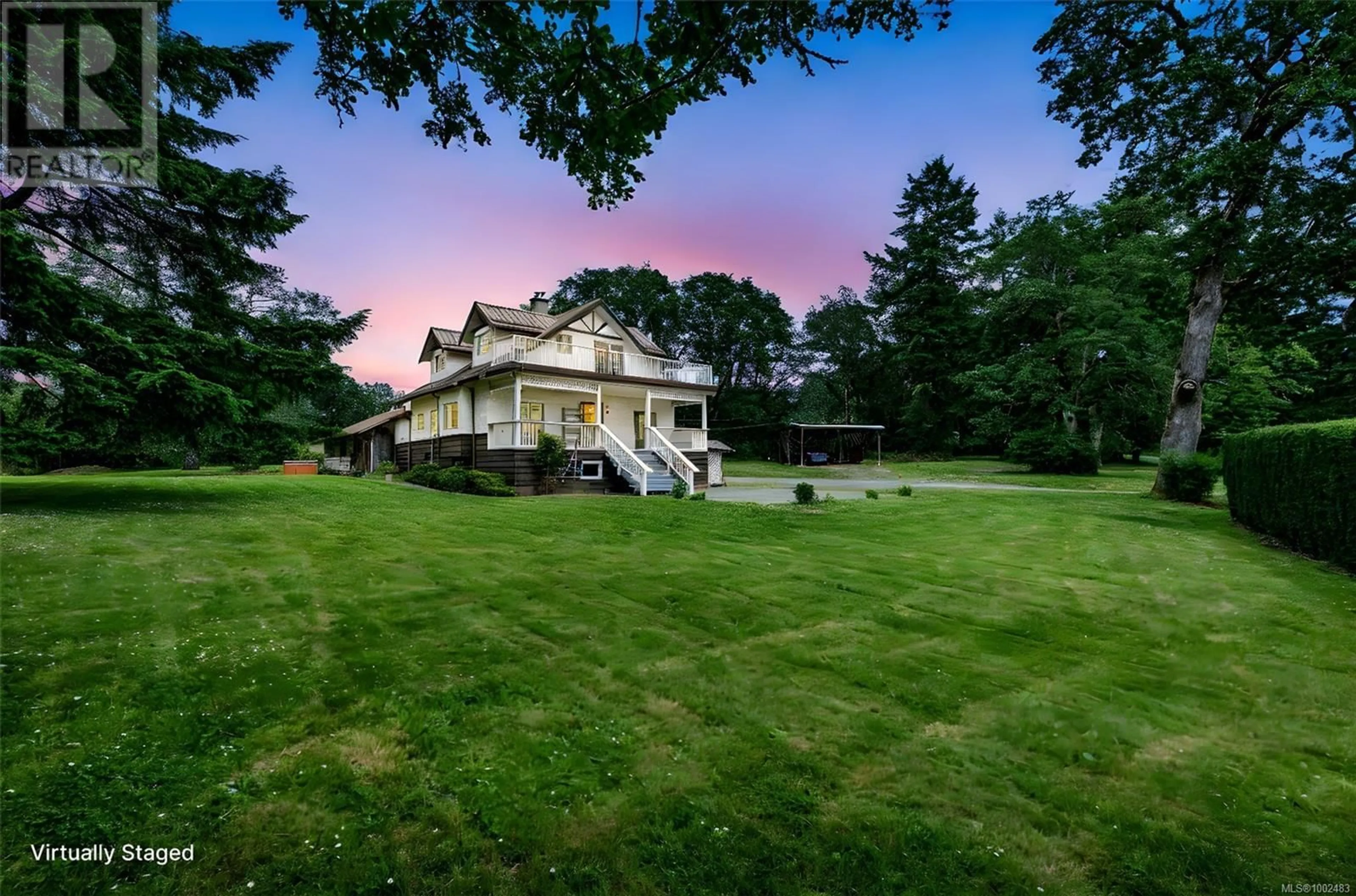 A pic from outside/outdoor area/front of a property/back of a property/a pic from drone, unknown for 2375 TOWNEND ROAD, Duncan British Columbia V9L4L4