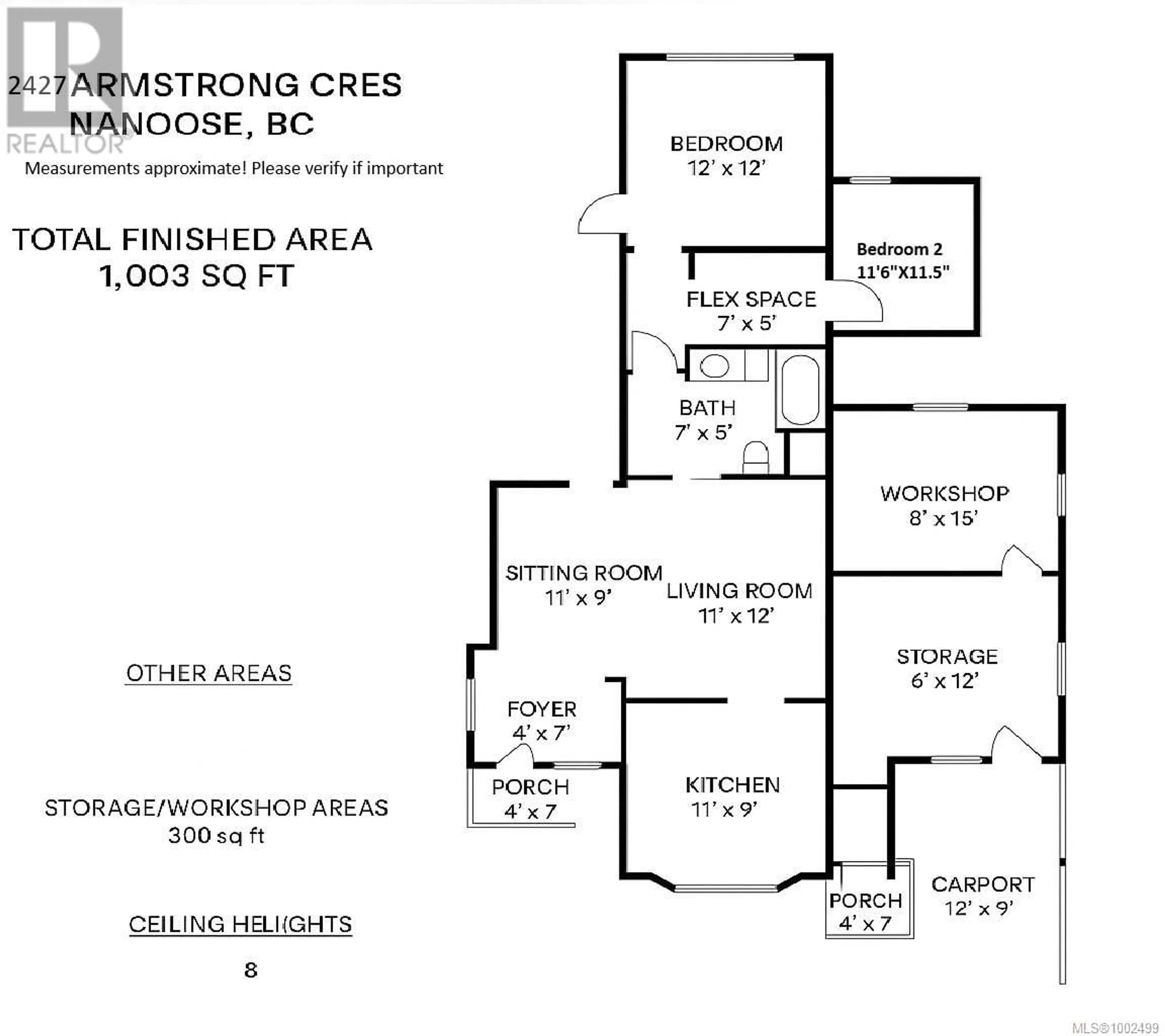 Floor plan for 2427 ARMSTRONG CRESCENT, Nanoose Bay British Columbia V9P9J9