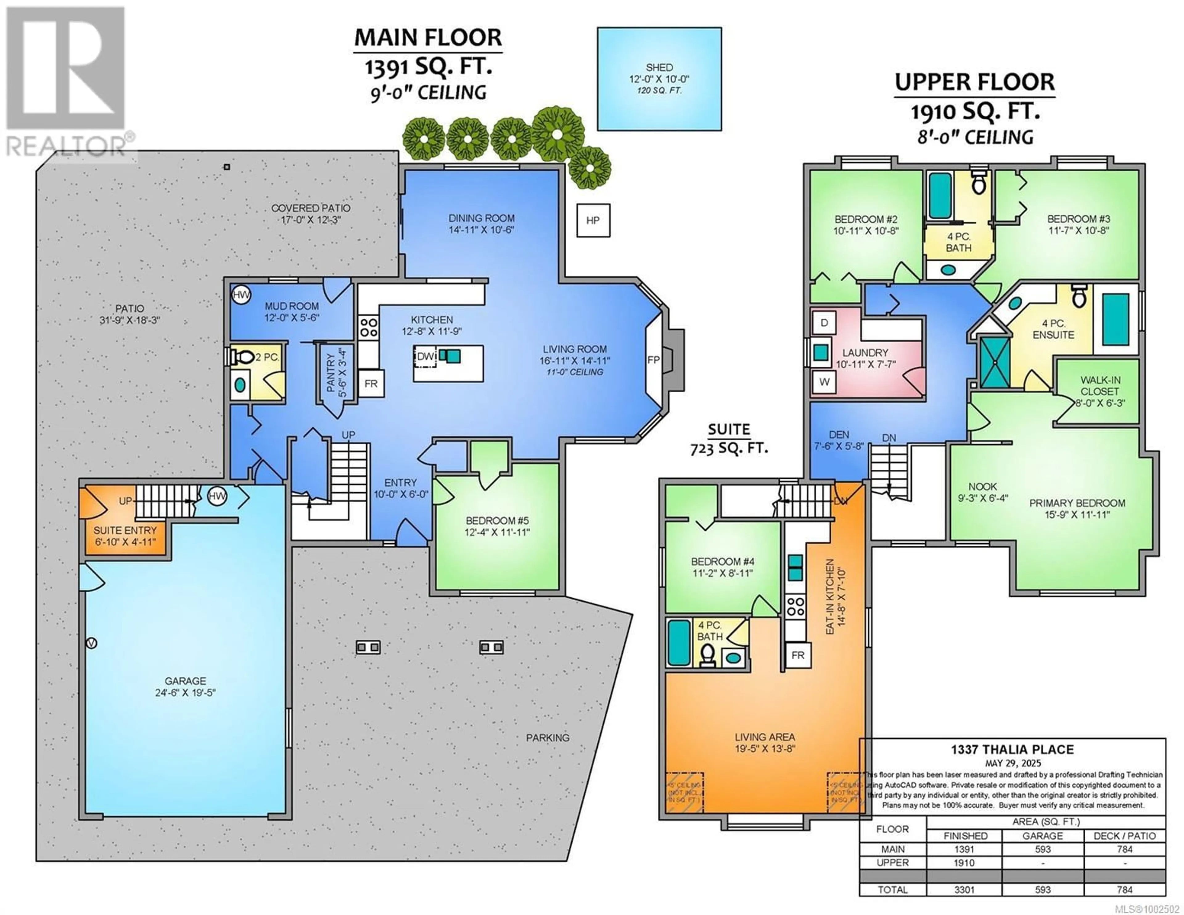 Floor plan for 1337 THALIA PLACE, Nanaimo British Columbia V9R7E1