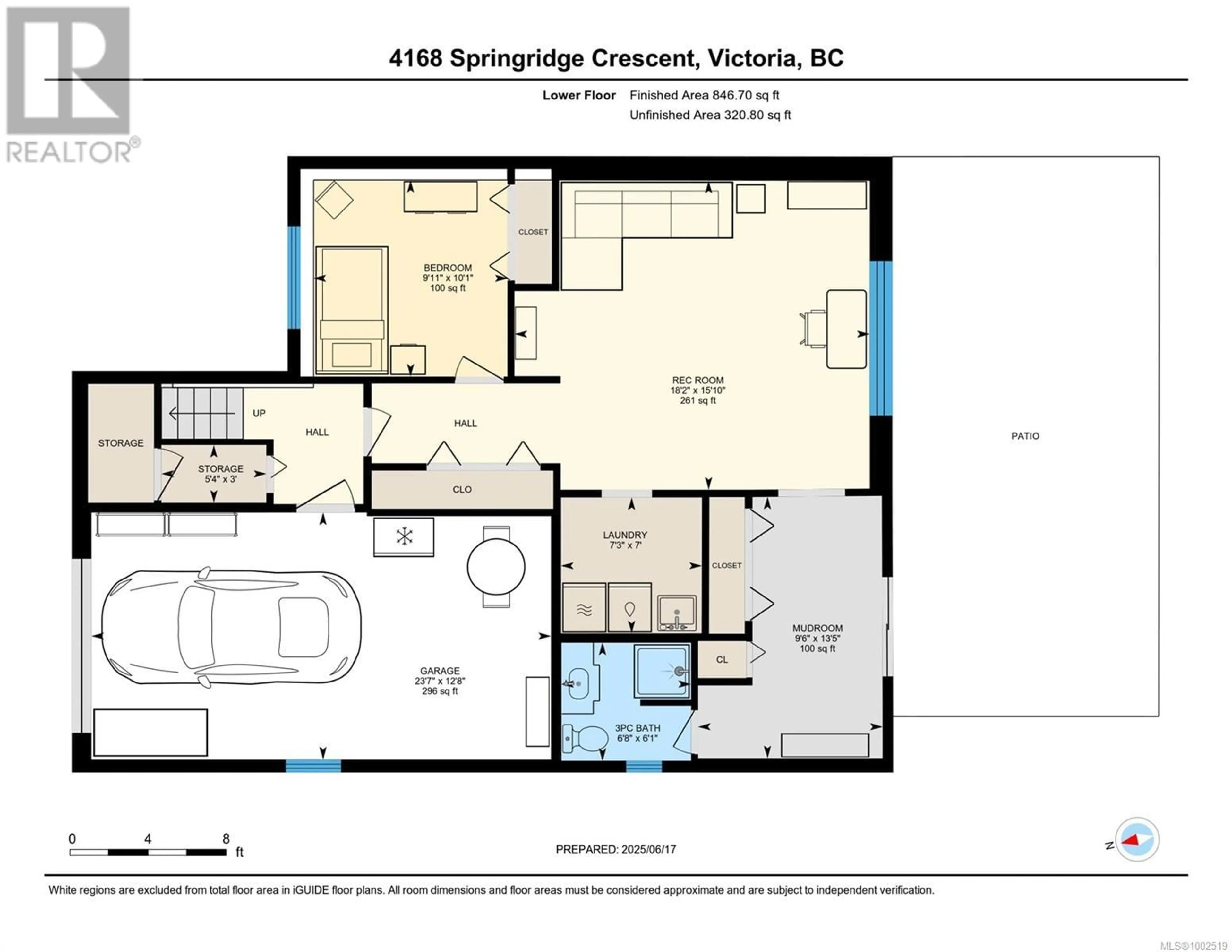 Floor plan for 4168 SPRINGRIDGE CRESCENT, Saanich British Columbia V8Z4Y5