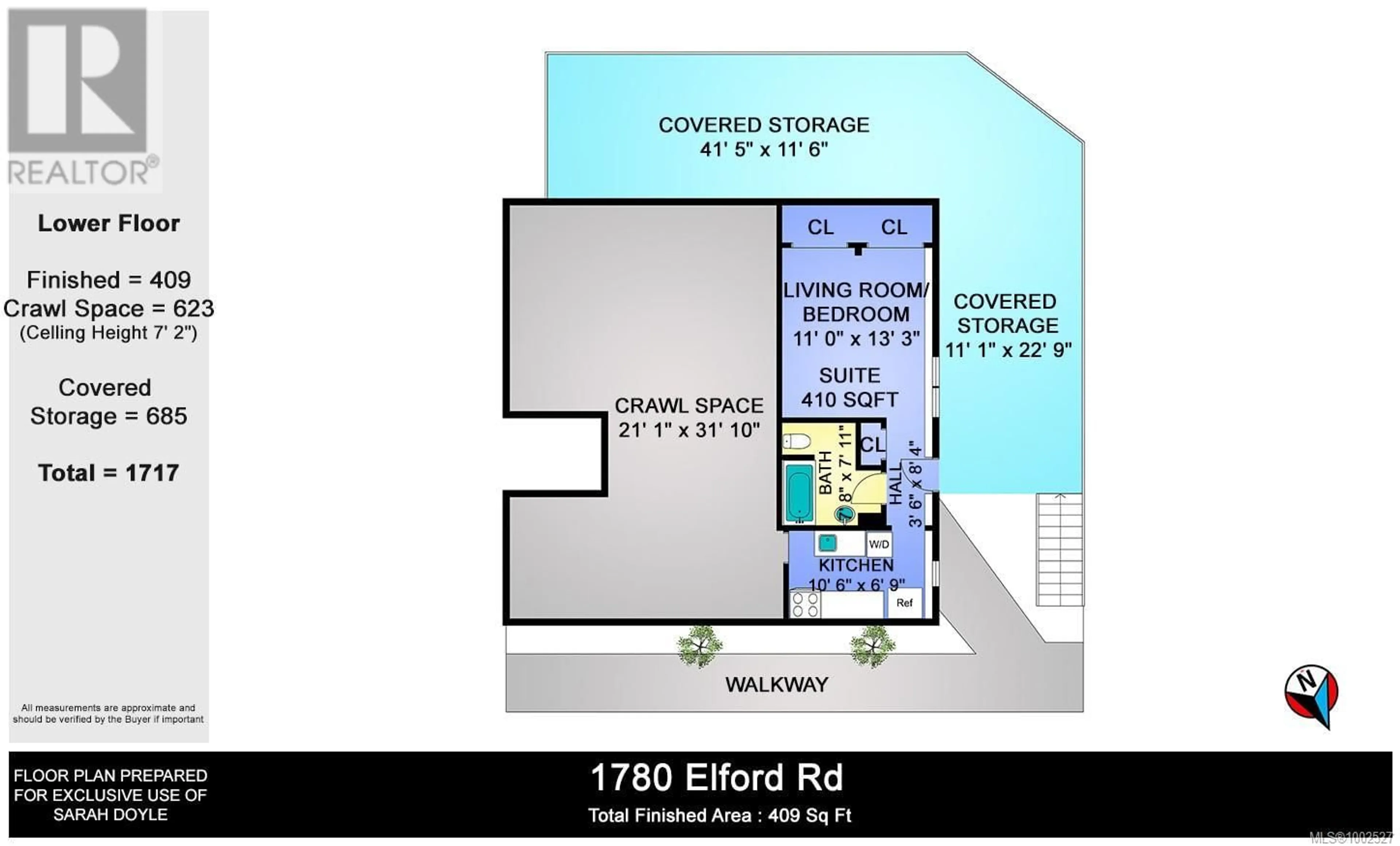 Floor plan for 1780 ELFORD ROAD, Shawnigan Lake British Columbia V0R2W0