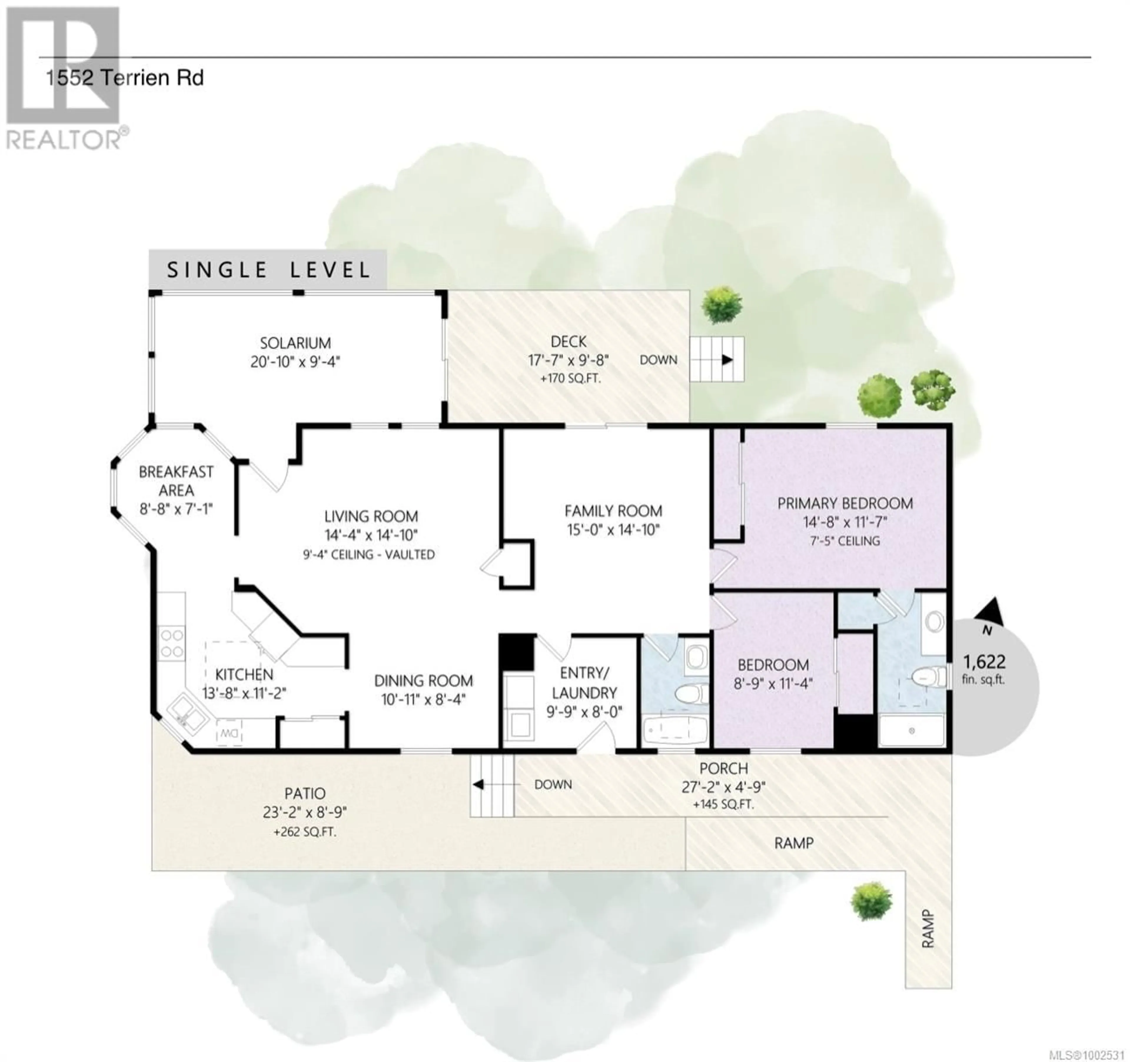 Floor plan for 1552 TERRIEN ROAD, Nanoose Bay British Columbia V9P9C3
