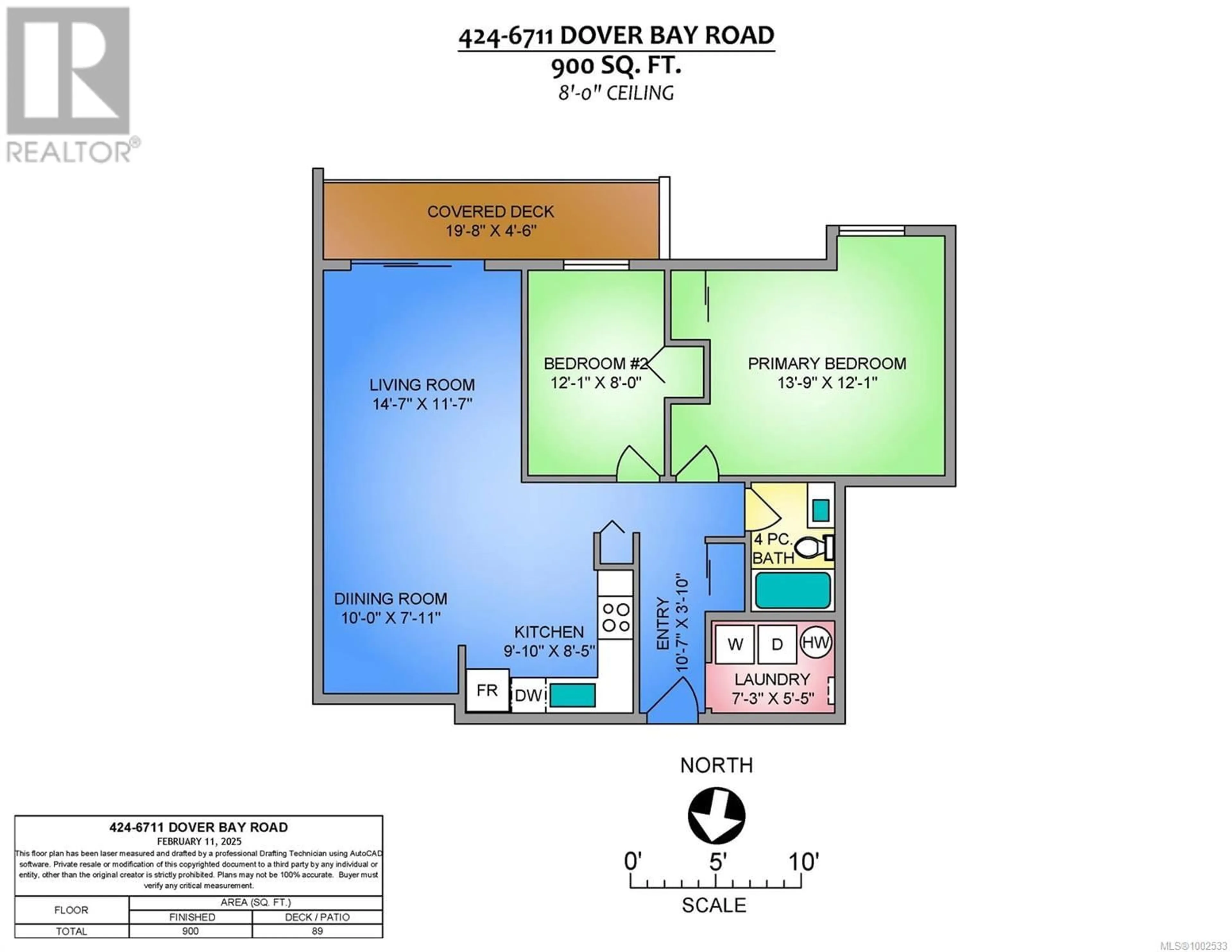 Floor plan for 424 - 6711 DOVER ROAD, Nanaimo British Columbia V9V1L9