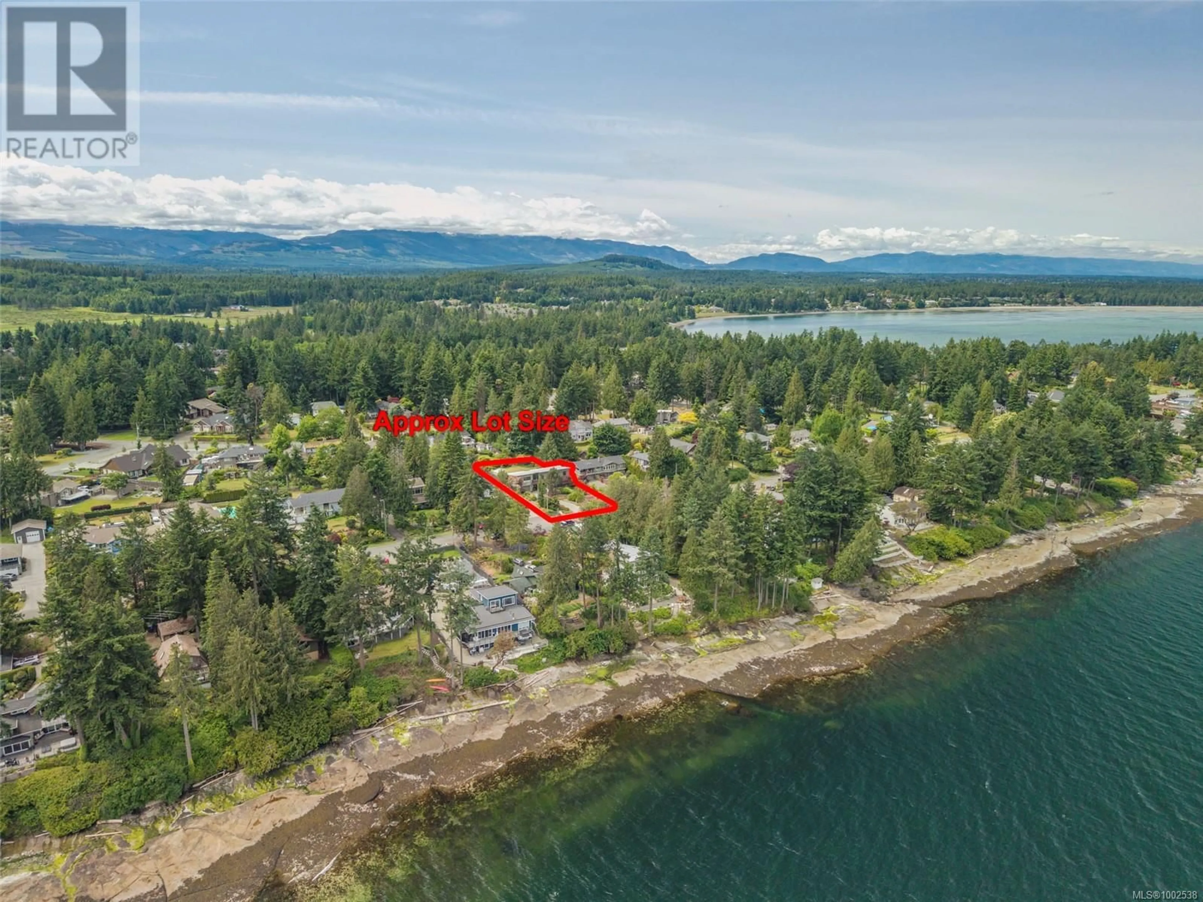 A pic from outside/outdoor area/front of a property/back of a property/a pic from drone, water/lake/river/ocean view for 1545 MADRONA DRIVE, Nanoose Bay British Columbia V9P9C9
