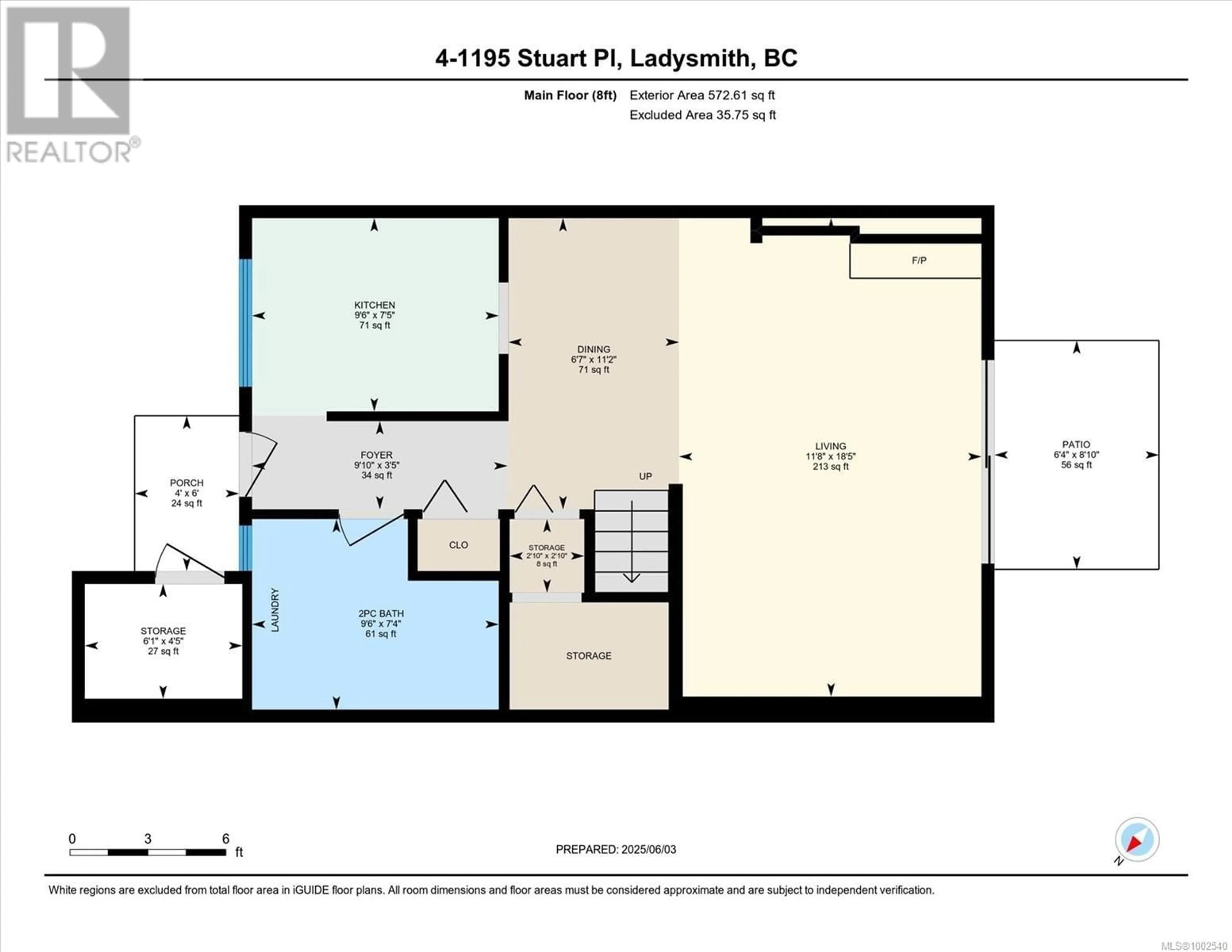Floor plan for 4 - 1195 STUART PLACE, Ladysmith British Columbia V9G1P4