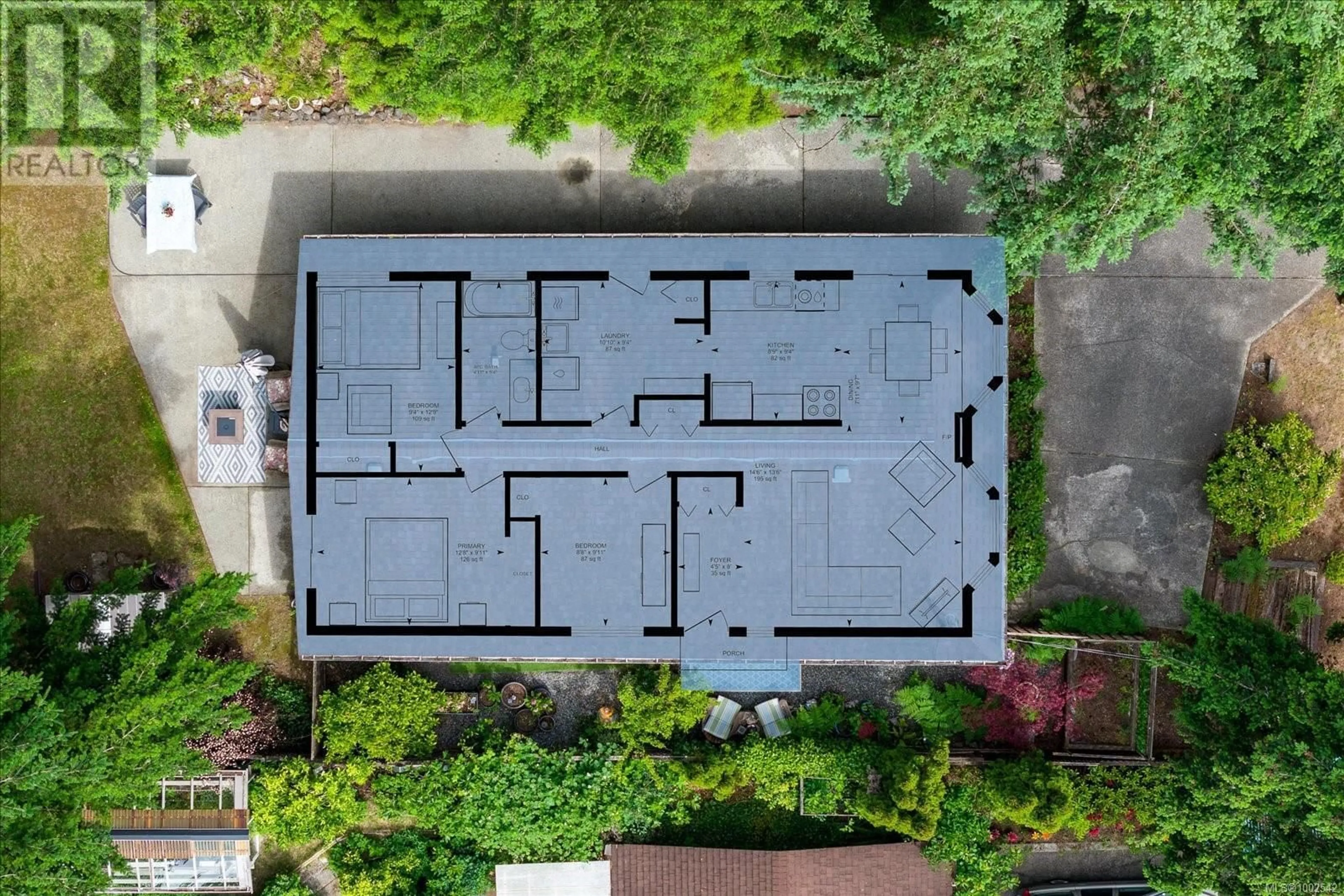 A pic from outside/outdoor area/front of a property/back of a property/a pic from drone, street for 6064 NELSON ROAD, Nanaimo British Columbia V9T5N8
