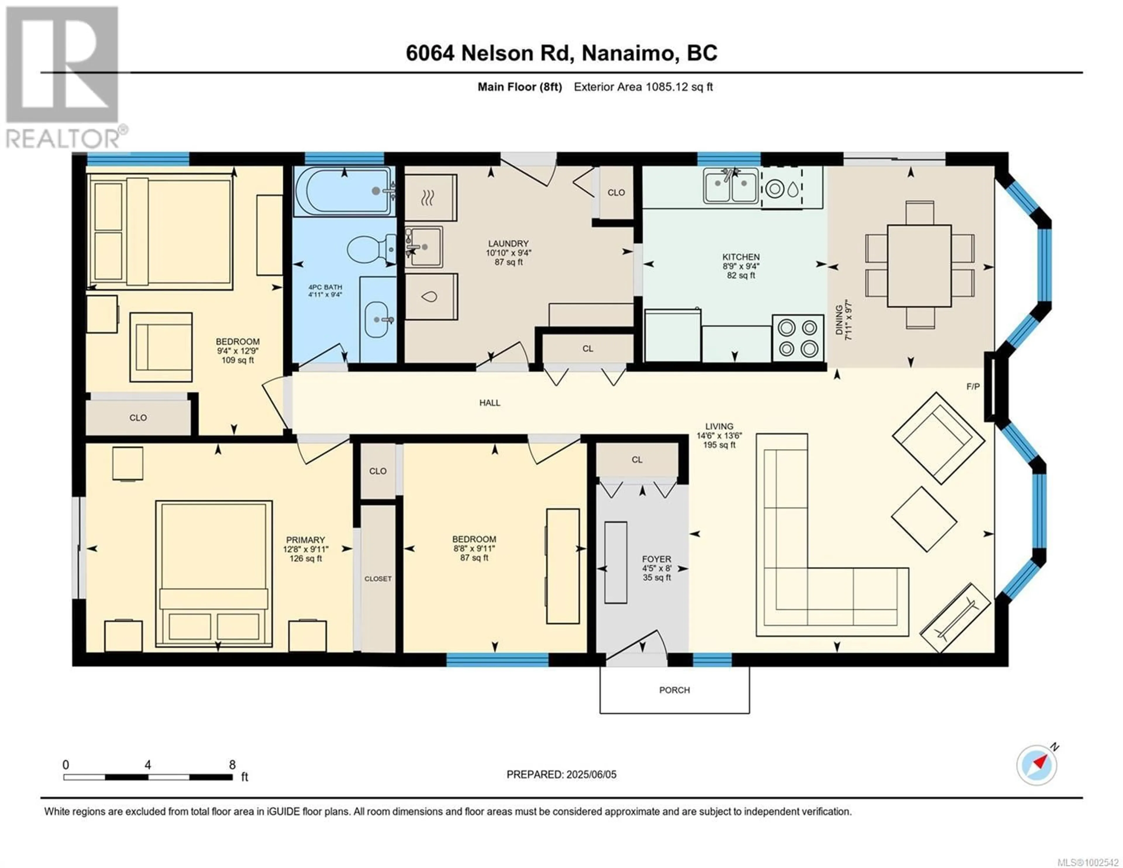 Floor plan for 6064 NELSON ROAD, Nanaimo British Columbia V9T5N8