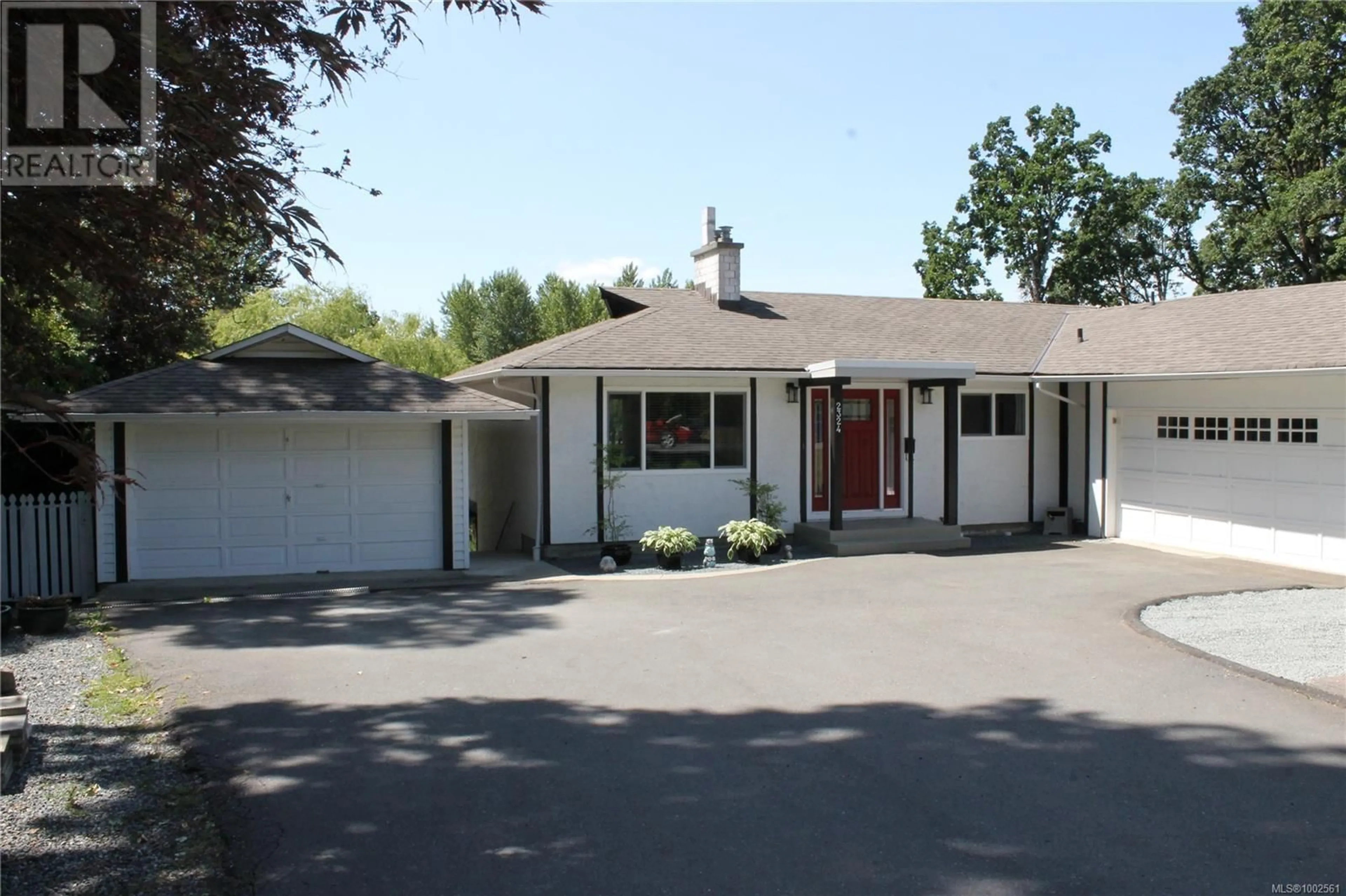 Home with vinyl exterior material, street for 2324 SEINE ROAD, Duncan British Columbia V9L3B1