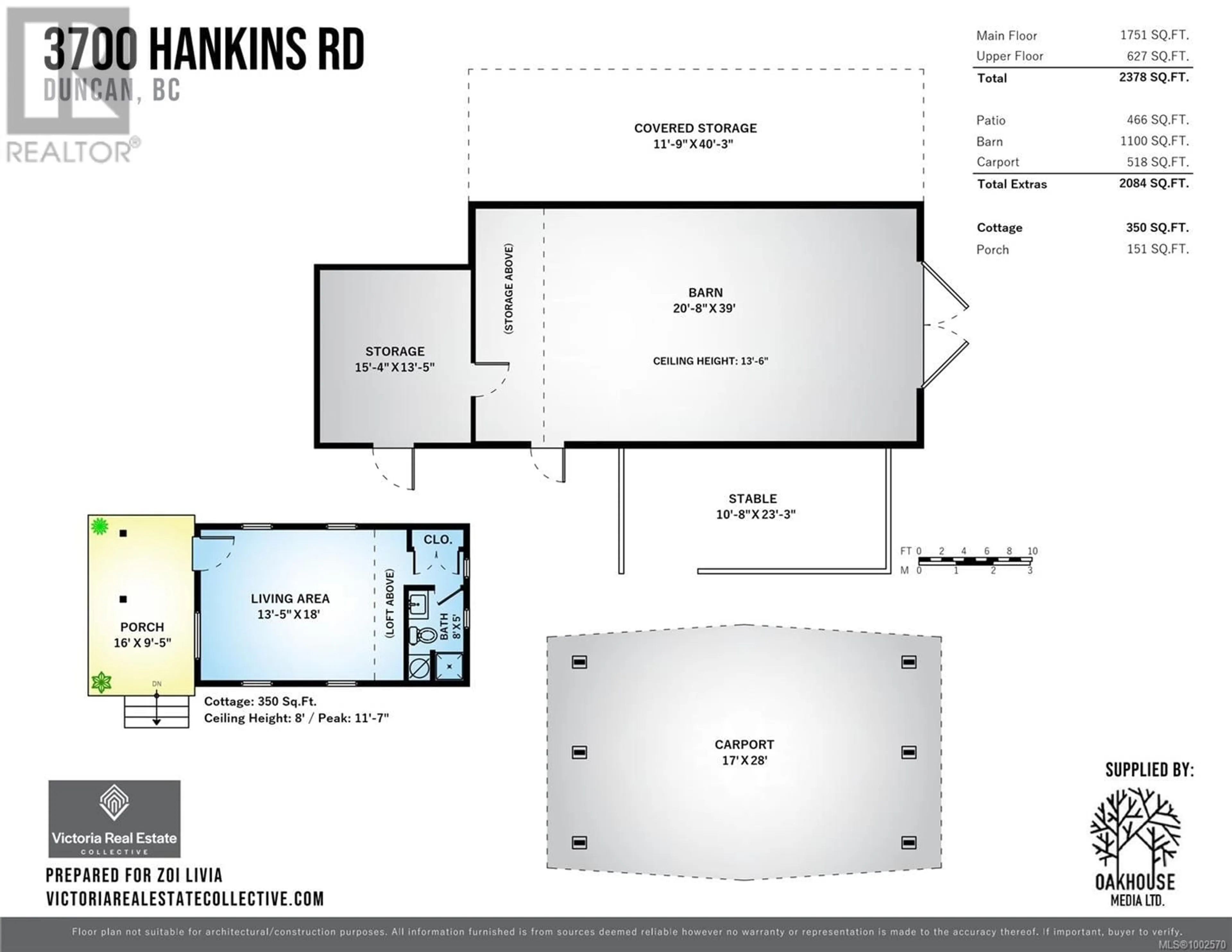 Floor plan for 3700 HANKINS ROAD, Duncan British Columbia V9L6T2