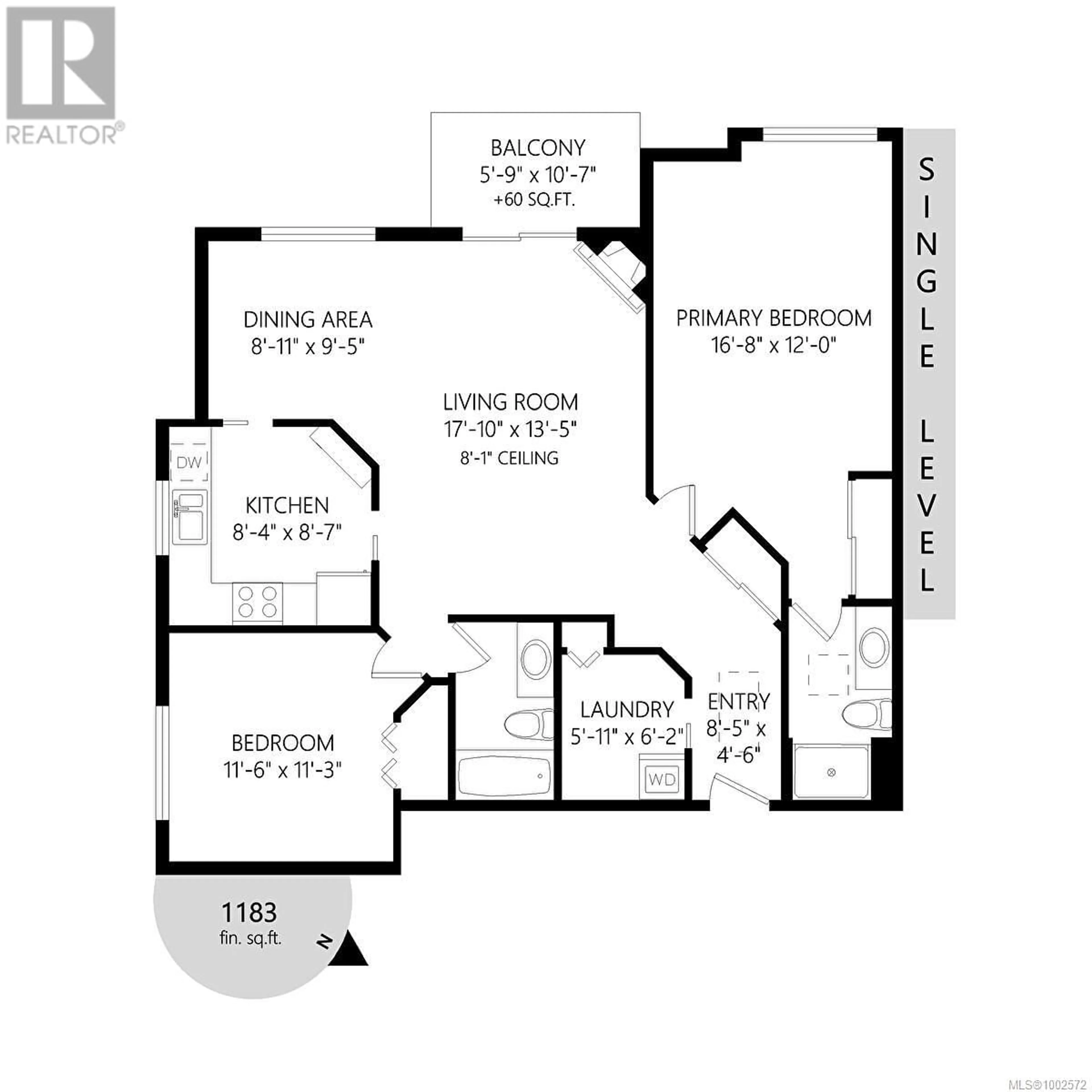 Floor plan for 405 - 1715 RICHMOND AVENUE, Victoria British Columbia V8P4P9