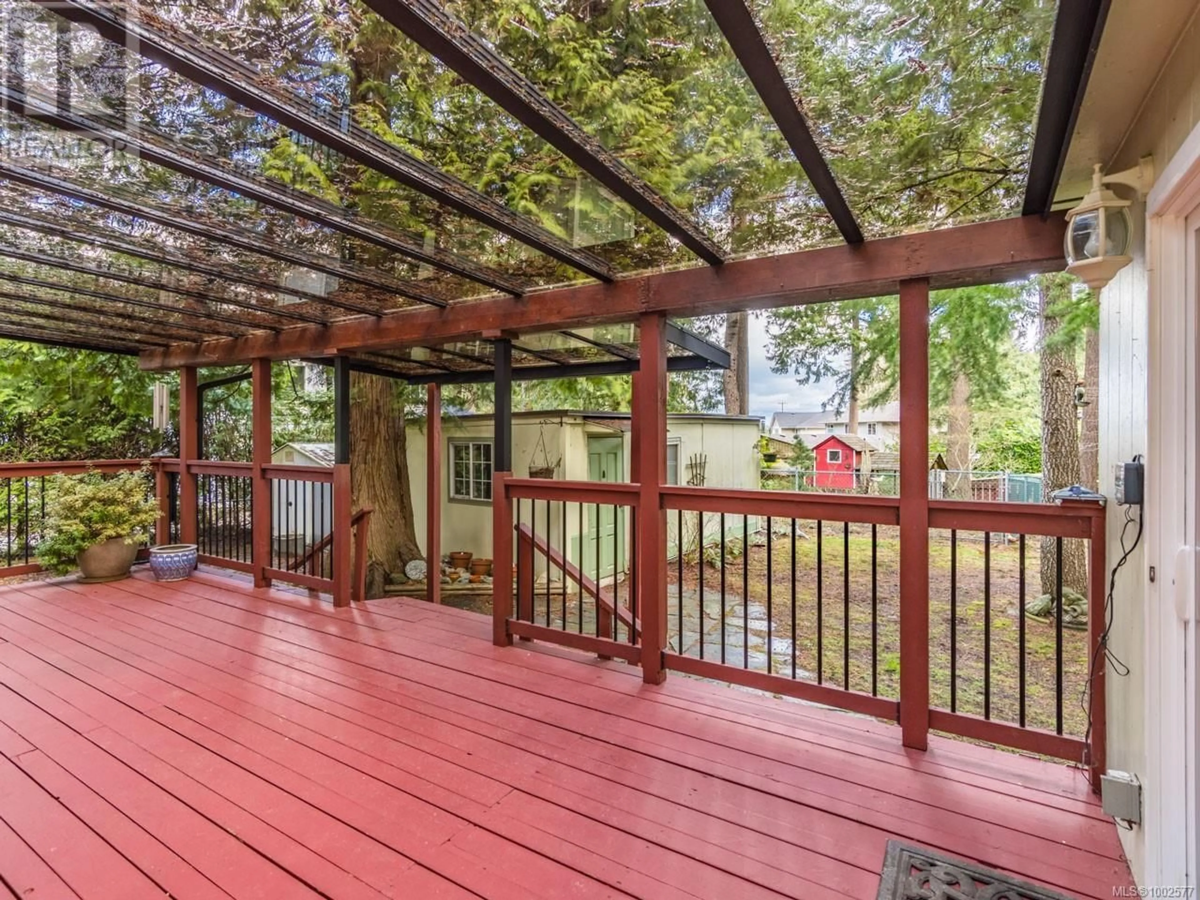 Patio, forest/trees view for 5515 TURNER ROAD, Nanaimo British Columbia V9T5M4