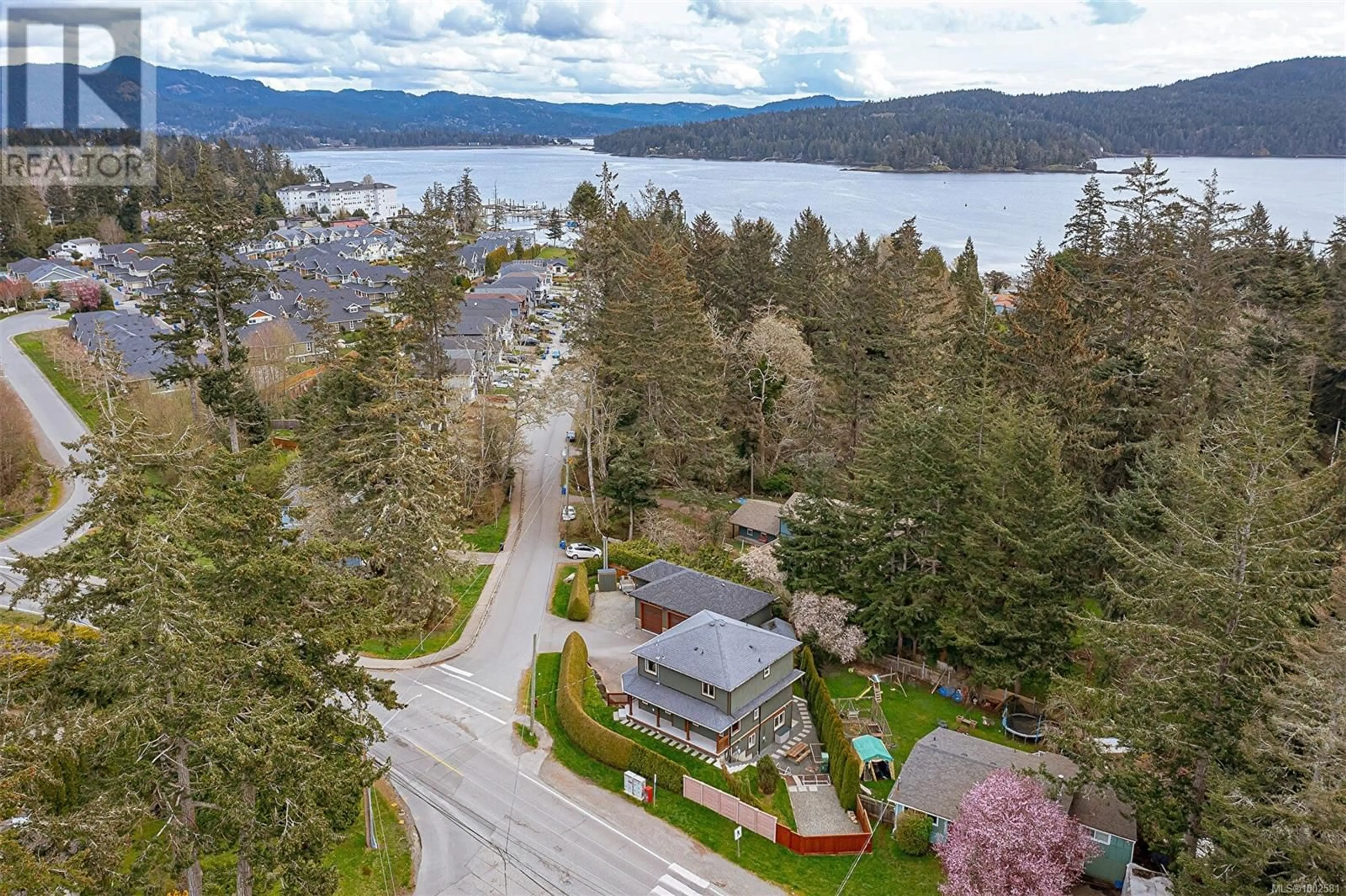 A pic from outside/outdoor area/front of a property/back of a property/a pic from drone, water/lake/river/ocean view for 1747 WHIFFIN SPIT ROAD, Sooke British Columbia V9Z0T9