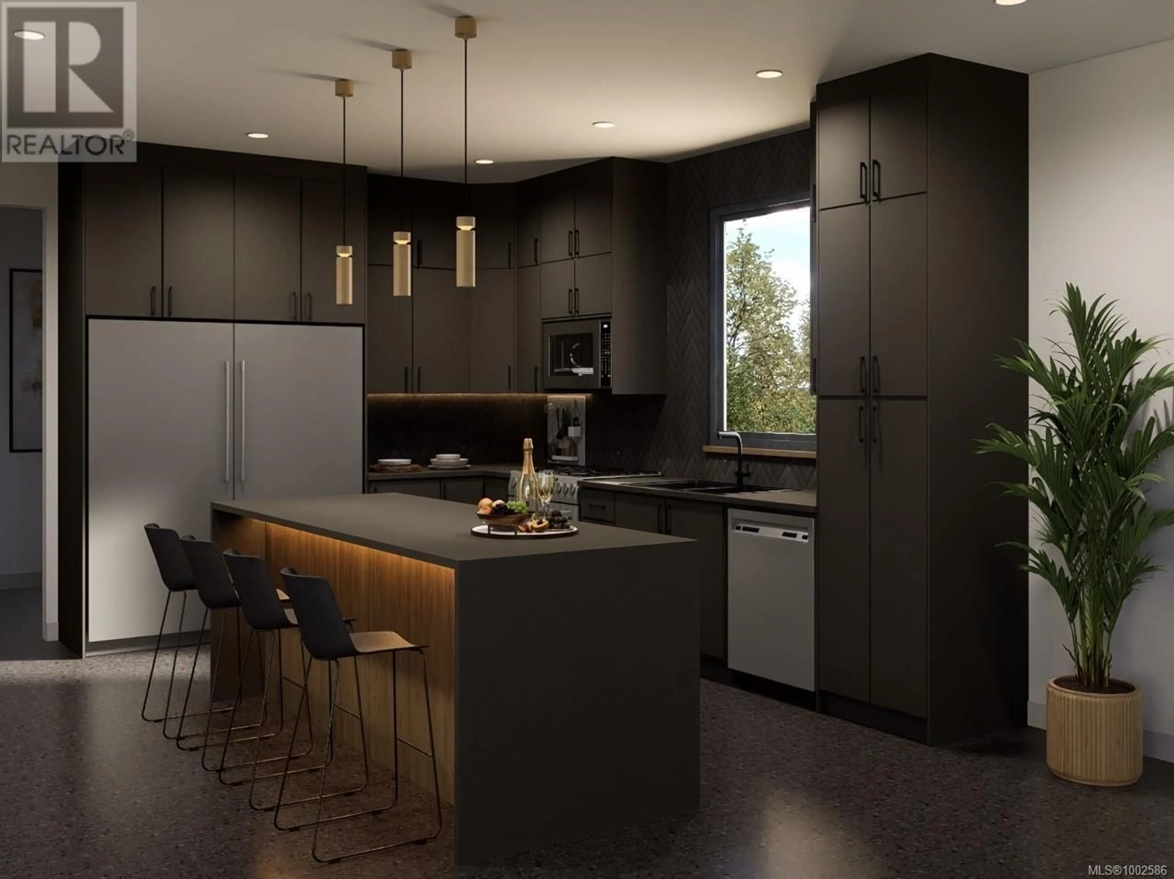 Contemporary kitchen, wood/laminate floor for 4 - 588 WHITESIDE STREET, Saanich British Columbia V8Z1Y6