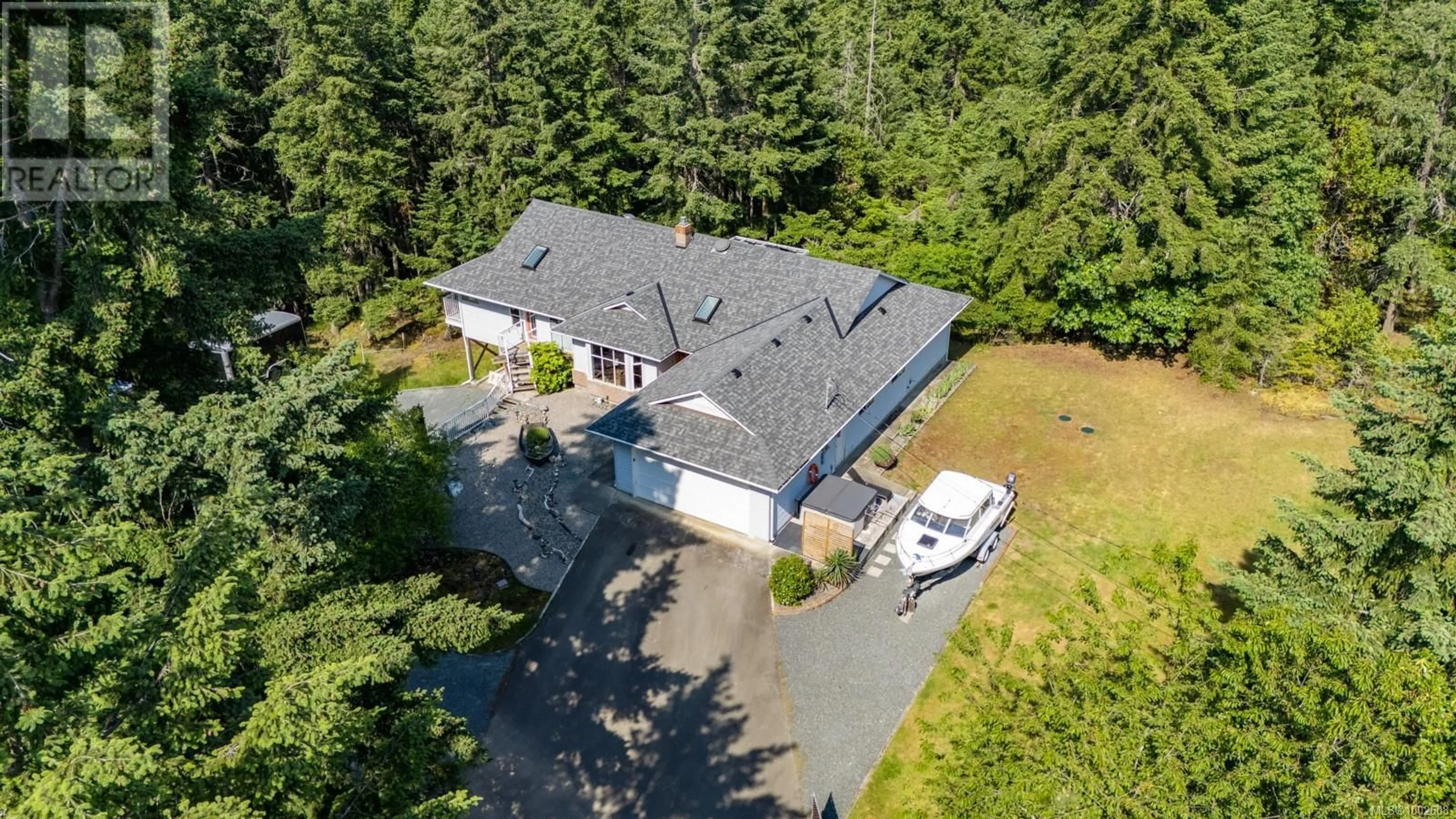 A pic from outside/outdoor area/front of a property/back of a property/a pic from drone, unknown for 1935 MORELLO ROAD, Nanoose Bay British Columbia V9P9B1