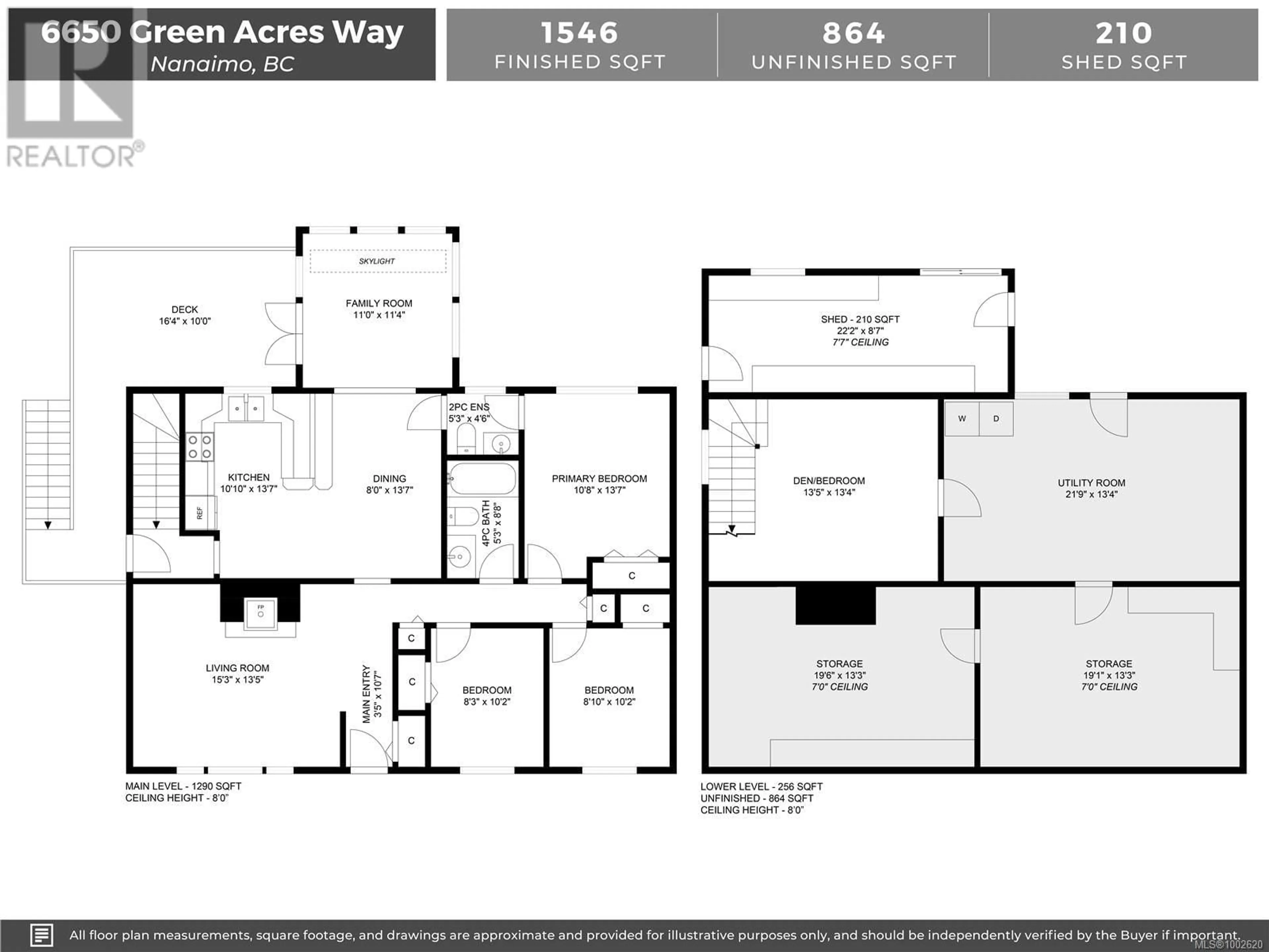 Floor plan for 6650 GREEN ACRES WAY, Nanaimo British Columbia V9T5R9