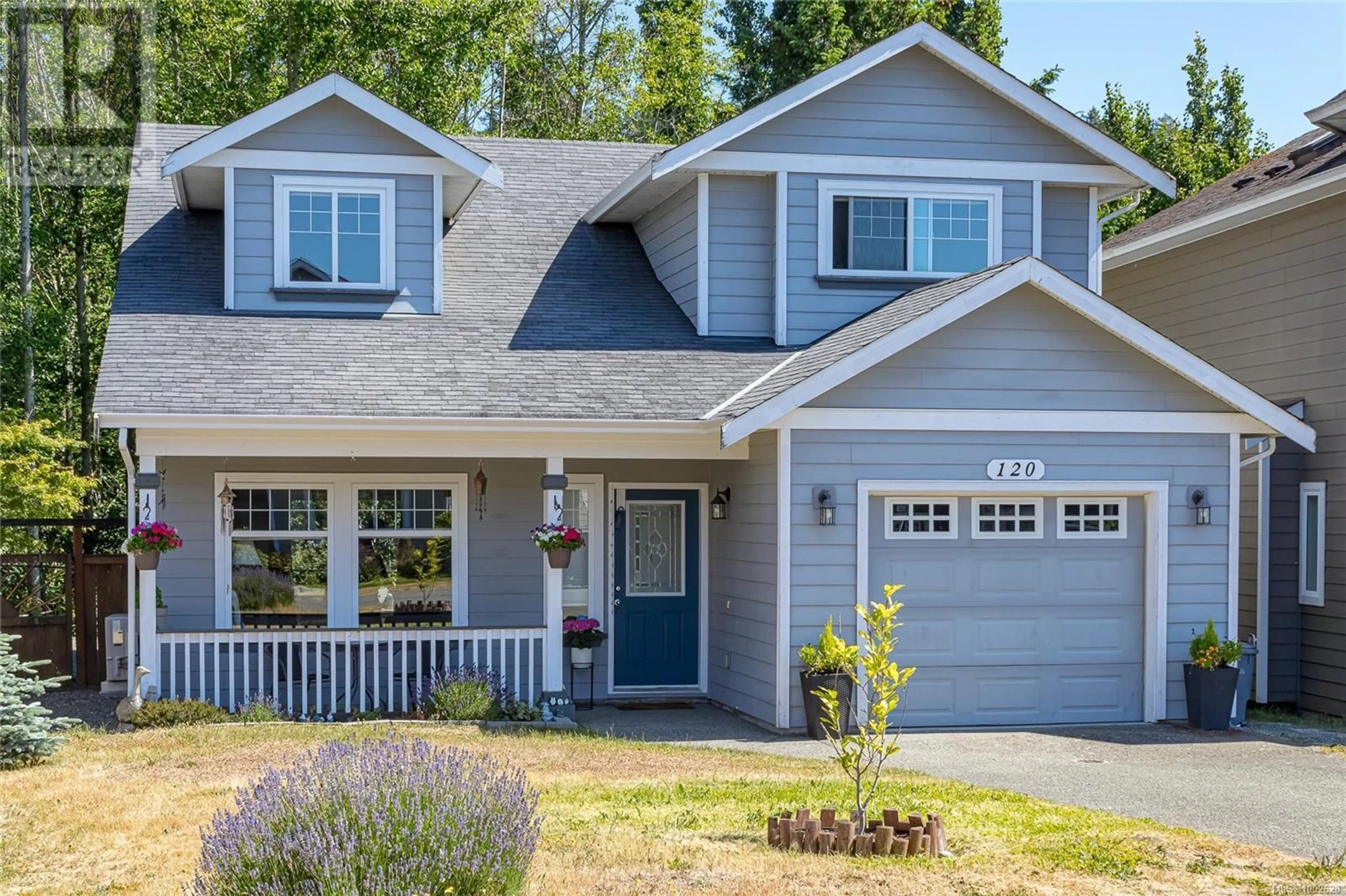 Home with vinyl exterior material, street for 120 THETIS VALE CRESCENT, View Royal British Columbia V9B6S6