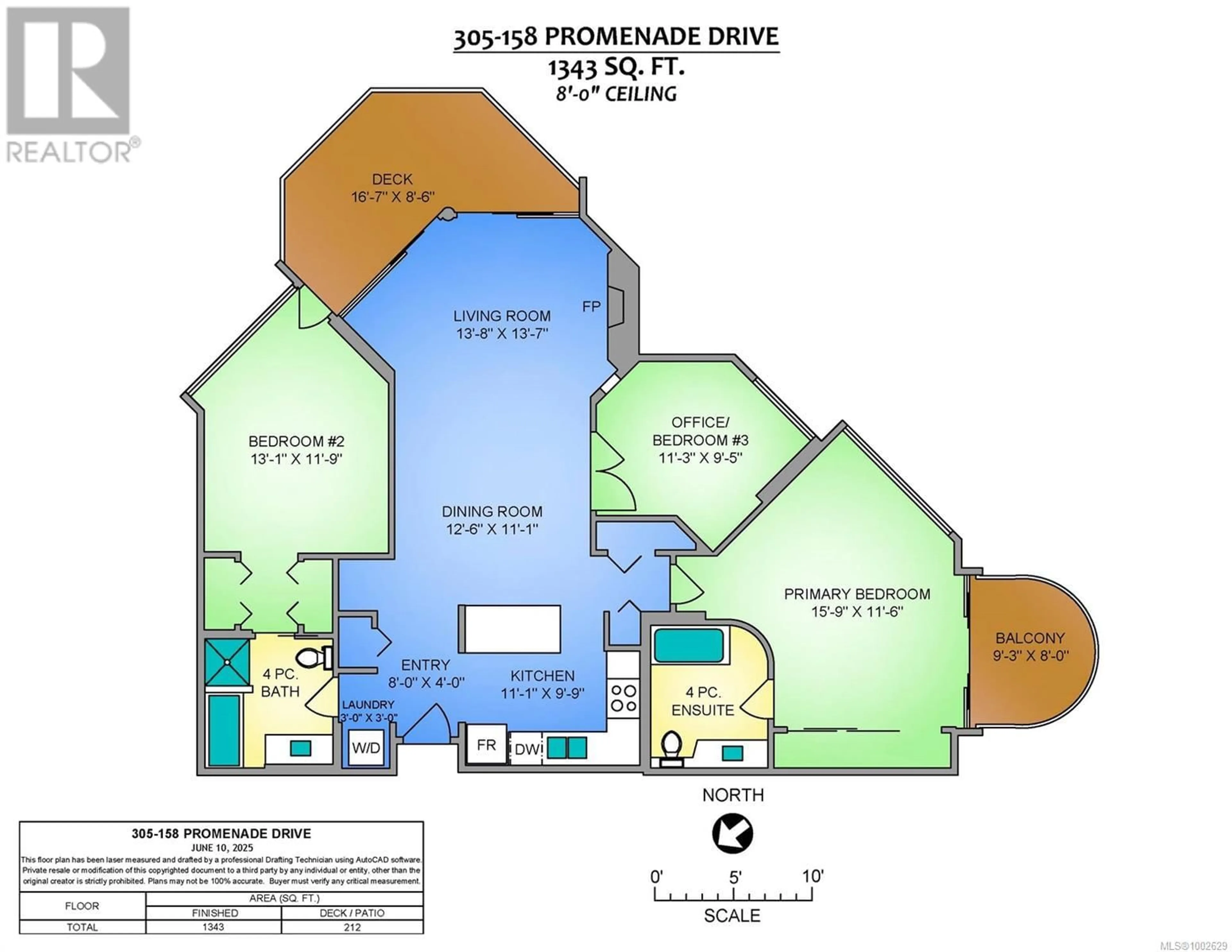 Floor plan for 305 - 158 PROMENADE DRIVE, Nanaimo British Columbia V9R6M7