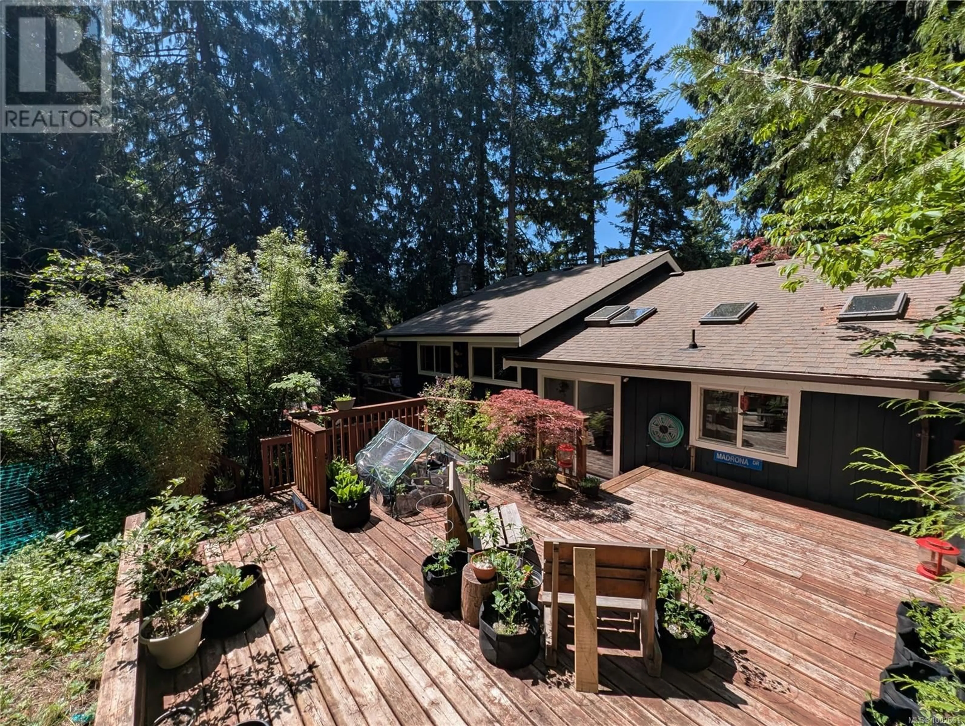 A pic from outside/outdoor area/front of a property/back of a property/a pic from drone, forest/trees view for 2751 FOREST GROVE LANE, Shawnigan Lake British Columbia V0R2W1