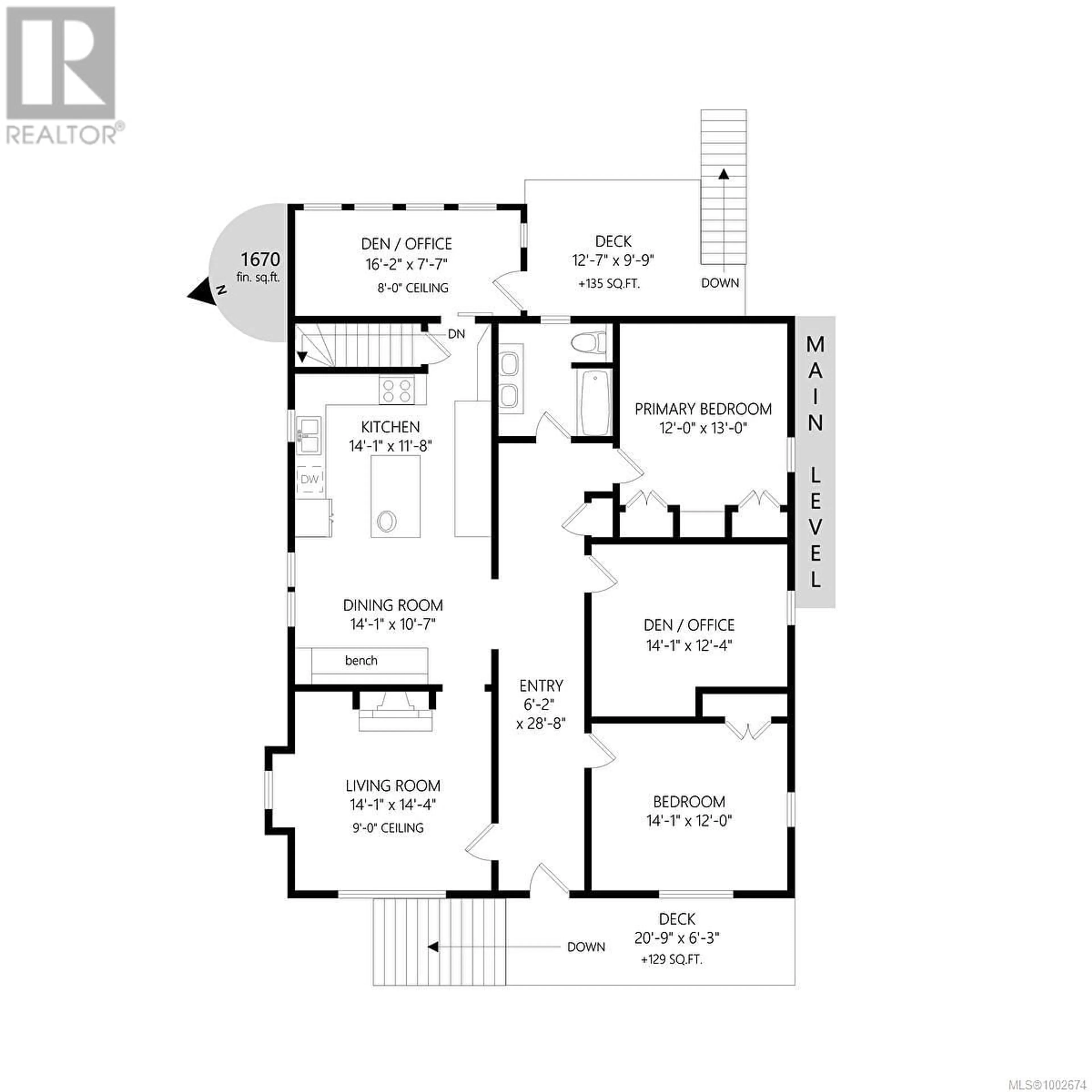 Floor plan for 525 MACAULAY STREET, Esquimalt British Columbia V9A5Y5