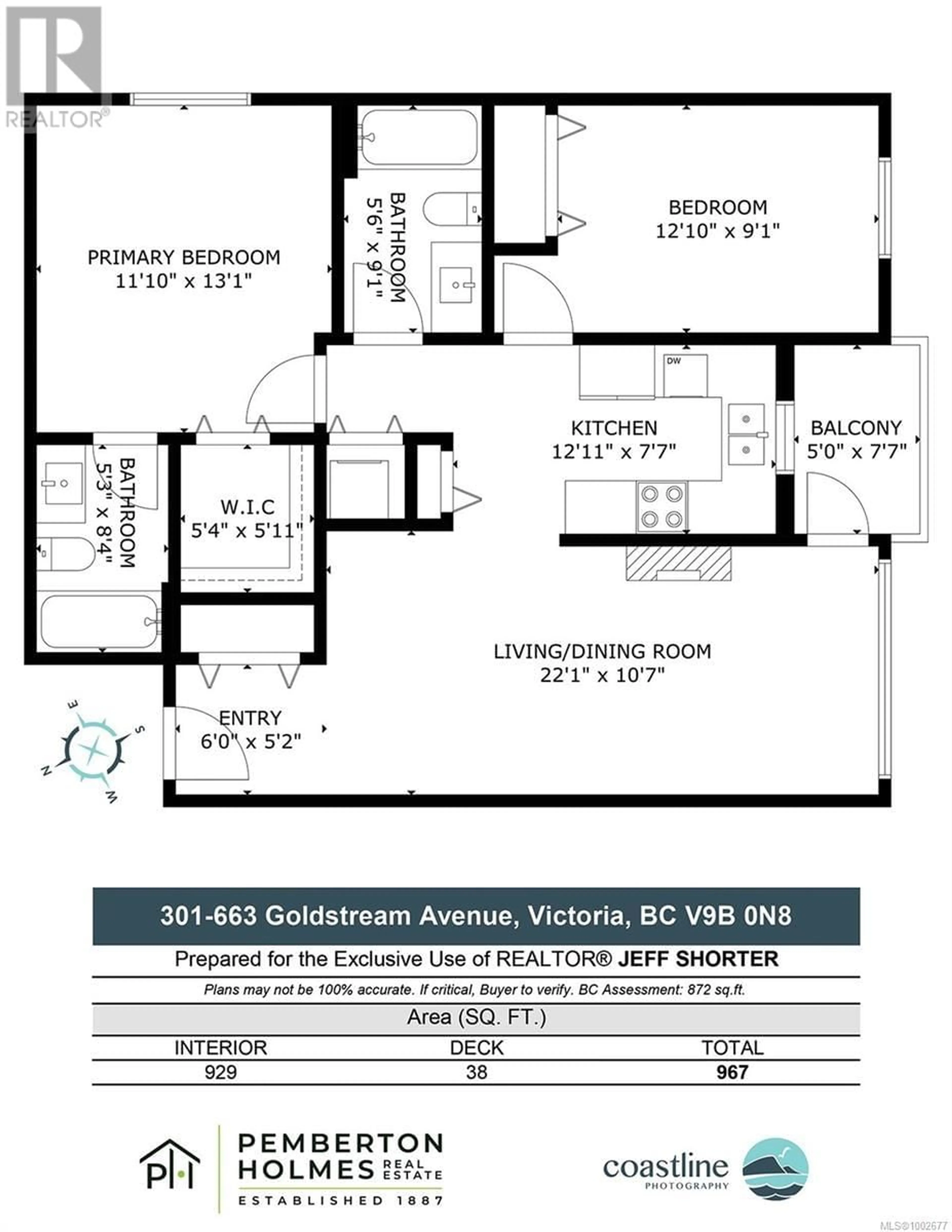Floor plan for 301 - 663 GOLDSTREAM AVENUE, Langford British Columbia V9B2W8
