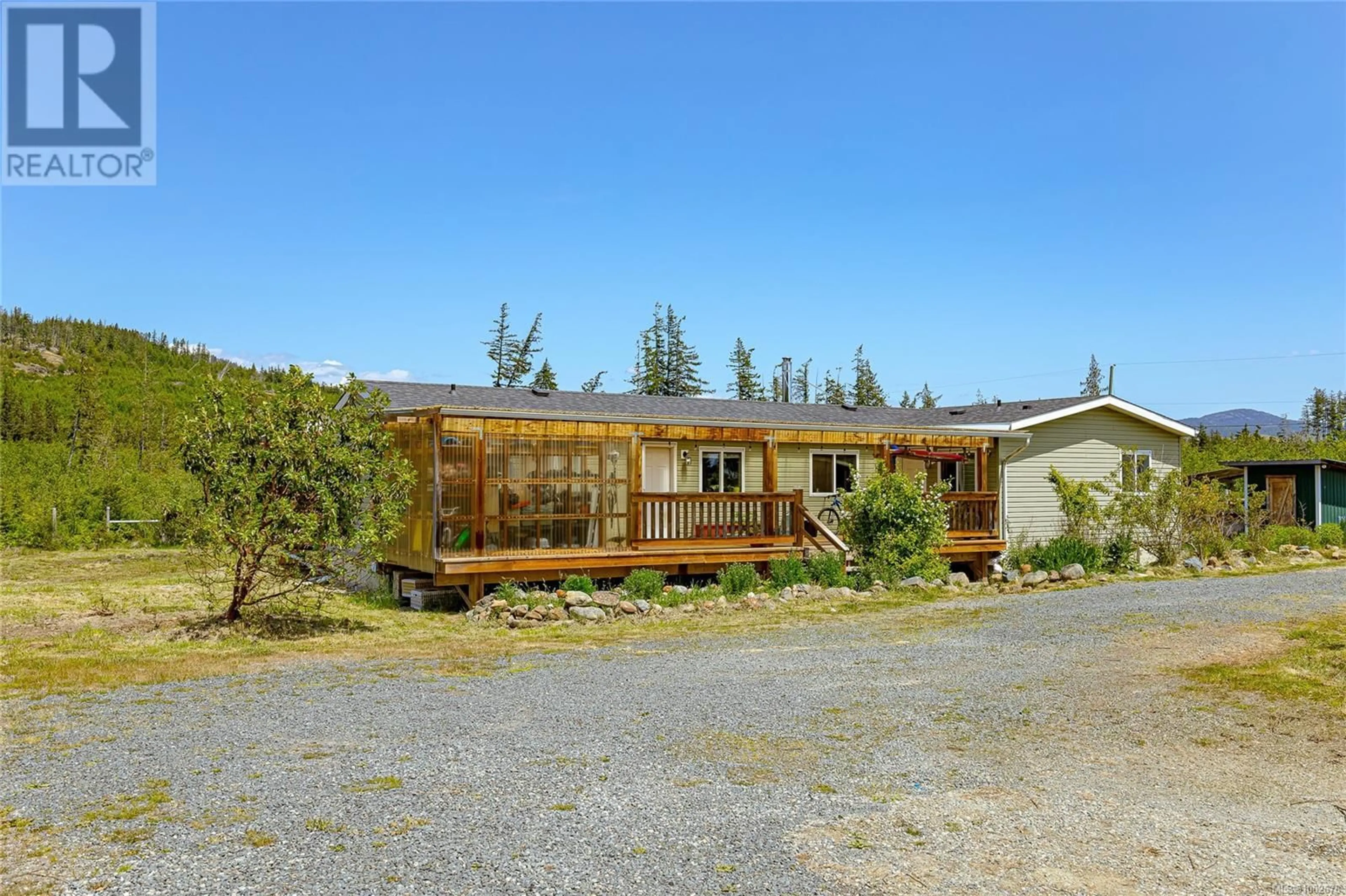 A pic from outside/outdoor area/front of a property/back of a property/a pic from drone, unknown for 2845 KIRBY CREEK ROAD, Sooke British Columbia V9Z1G4