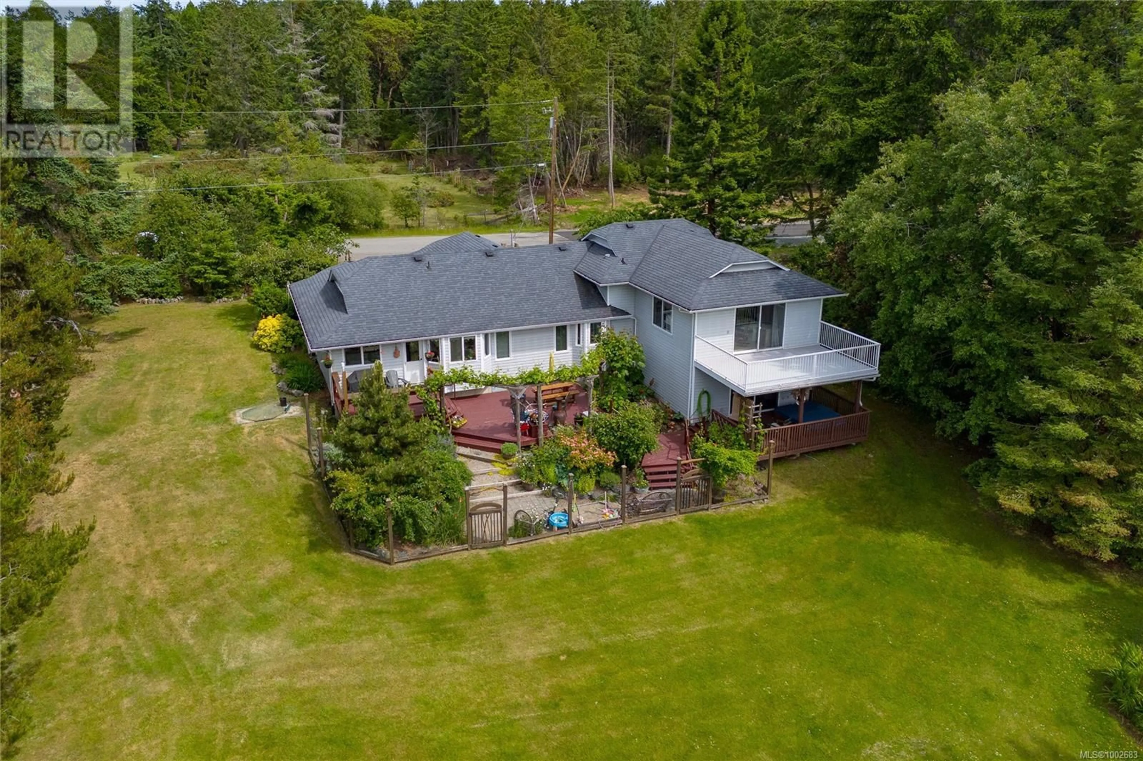 A pic from outside/outdoor area/front of a property/back of a property/a pic from drone, water/lake/river/ocean view for 2201 SHERRITT DRIVE, Nanoose Bay British Columbia V9P9E9