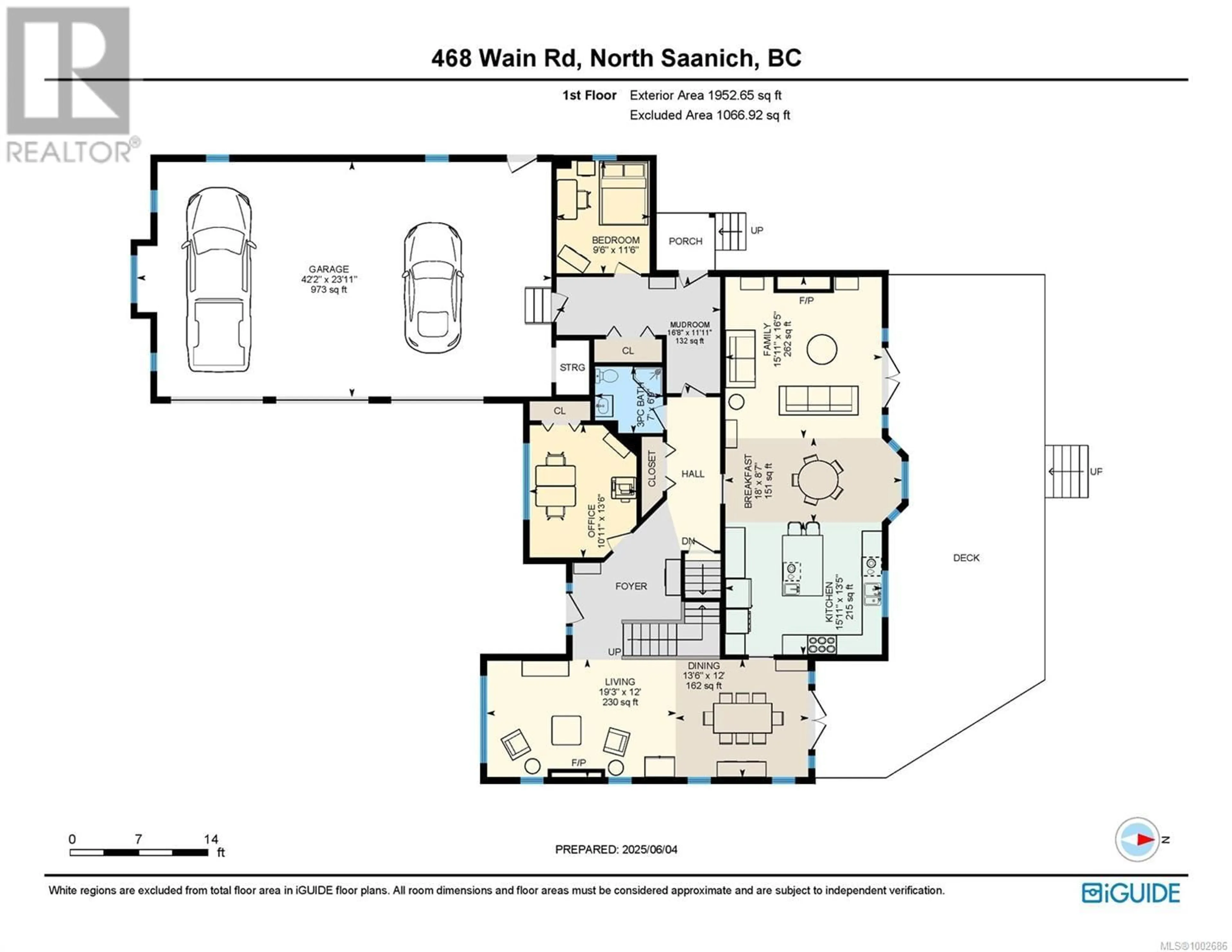 Floor plan for 468 WAIN ROAD, North Saanich British Columbia V8L5P9