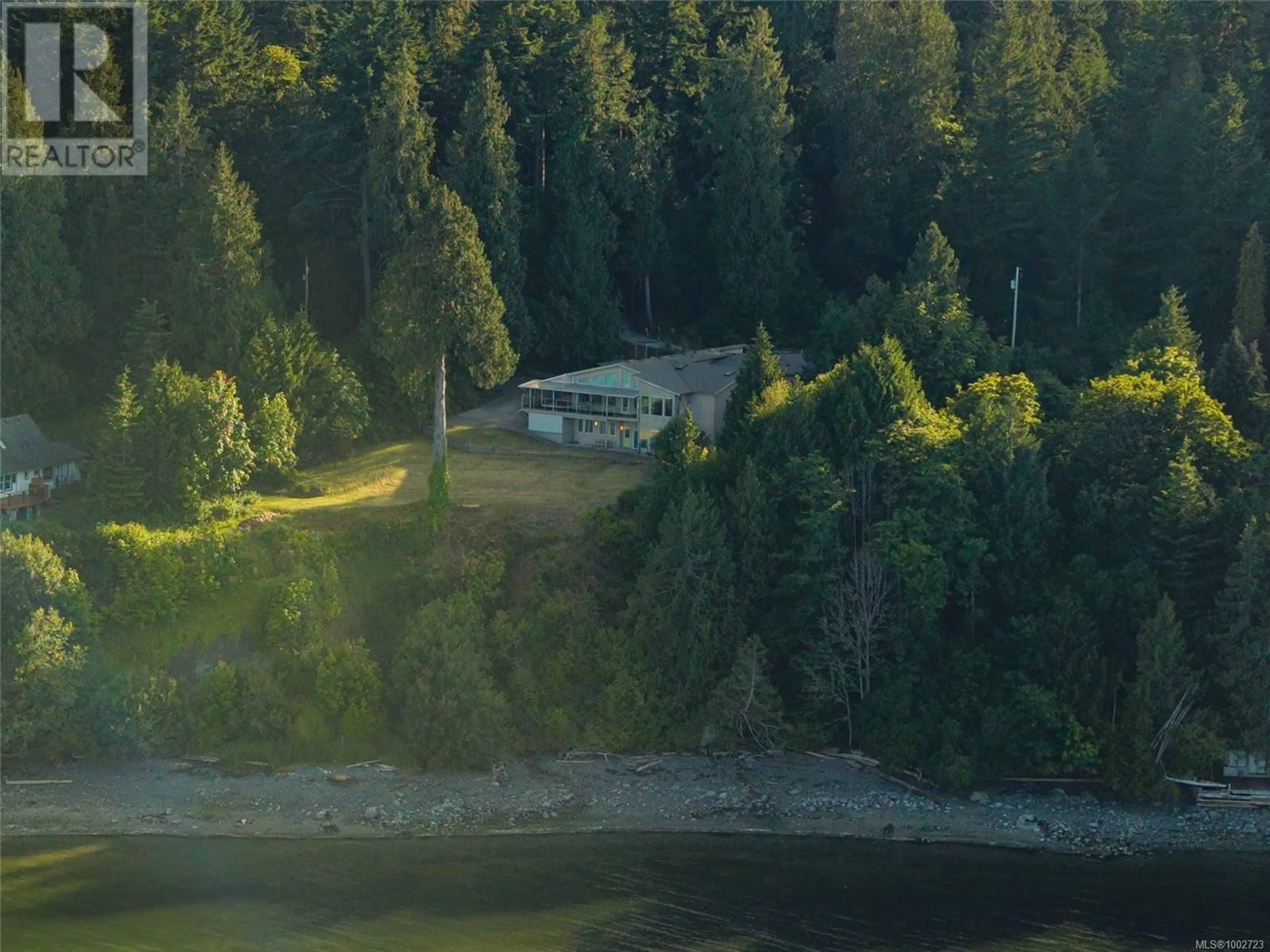 A pic from outside/outdoor area/front of a property/back of a property/a pic from drone, water/lake/river/ocean view for 885 CHERRY POINT ROAD, Cobble Hill British Columbia V0R1L0