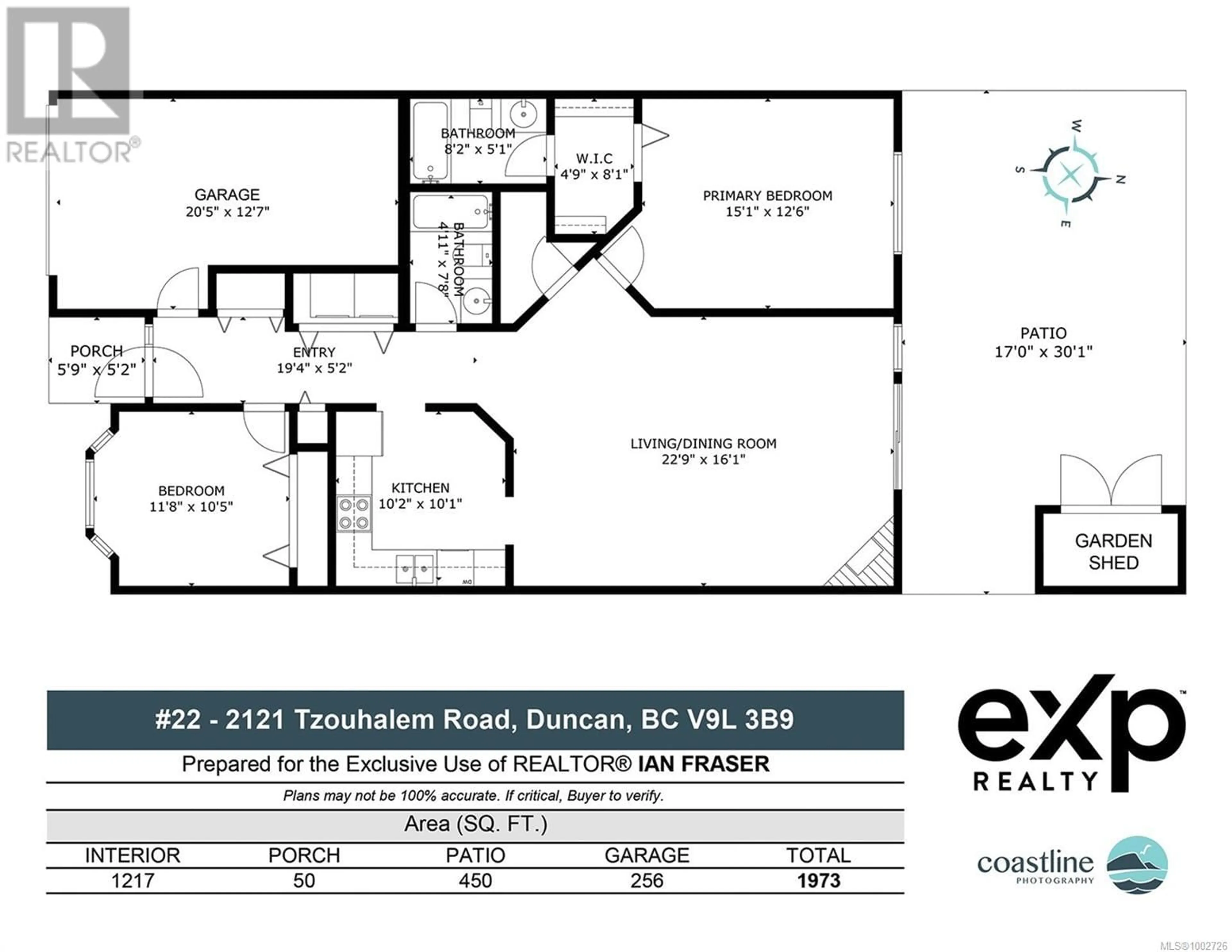 Floor plan for 22 - 2121 TZOUHALEM ROAD, Duncan British Columbia V9L5J5