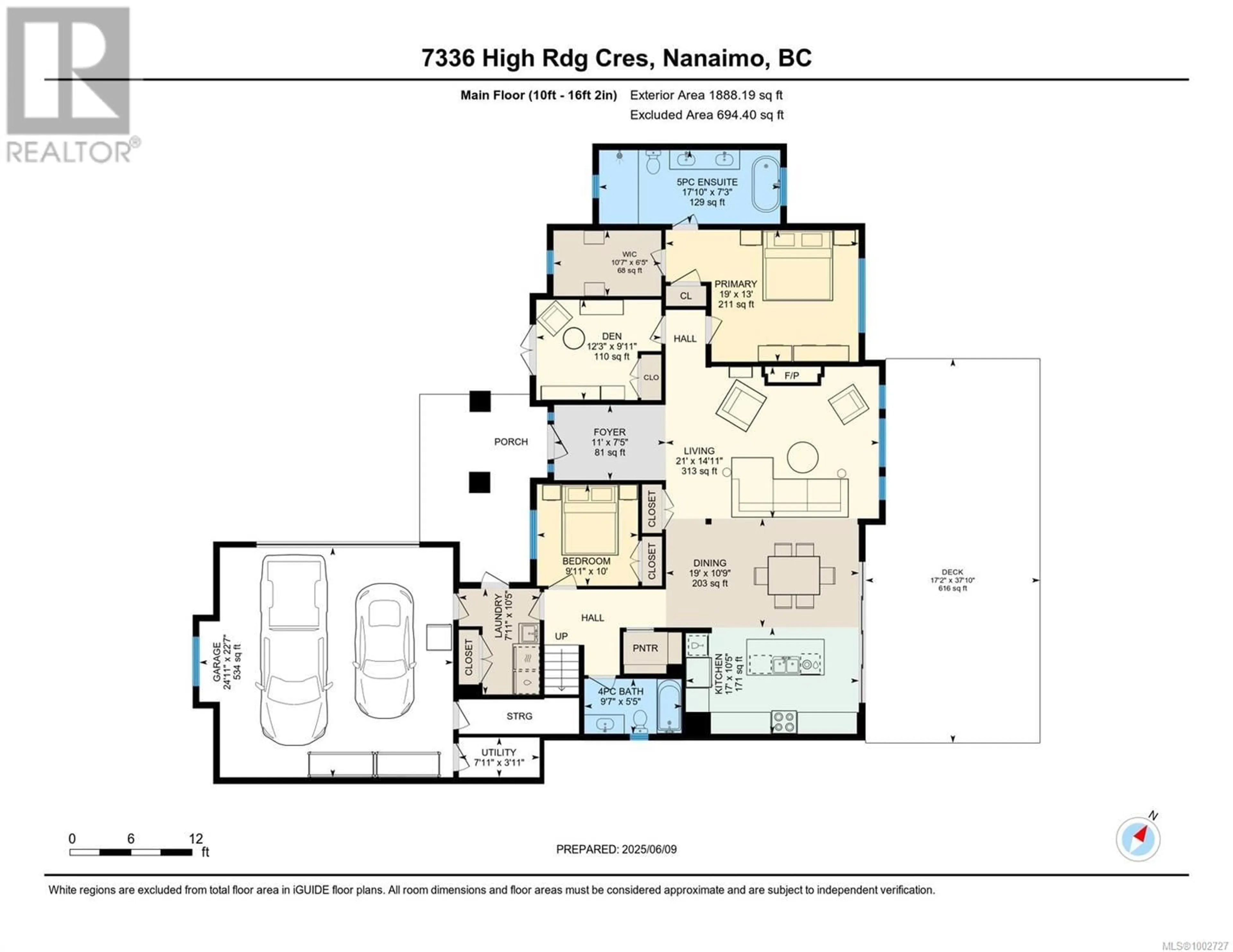 Floor plan for 7336 HIGH RIDGE CRESCENT, Lantzville British Columbia V0R2H0