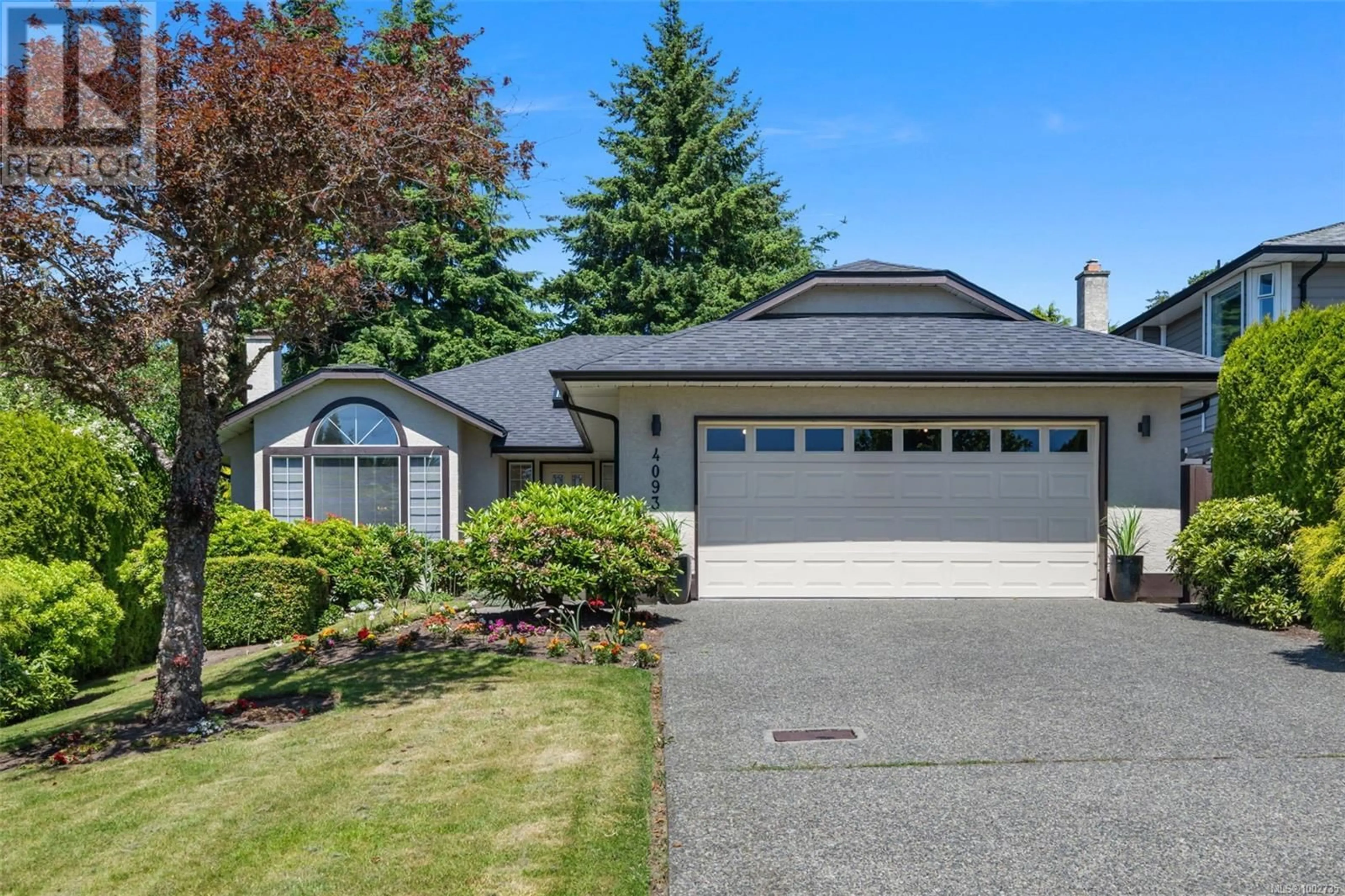 Home with vinyl exterior material, street for 4093 BEAM CRESCENT, Saanich British Columbia V8N5Y7