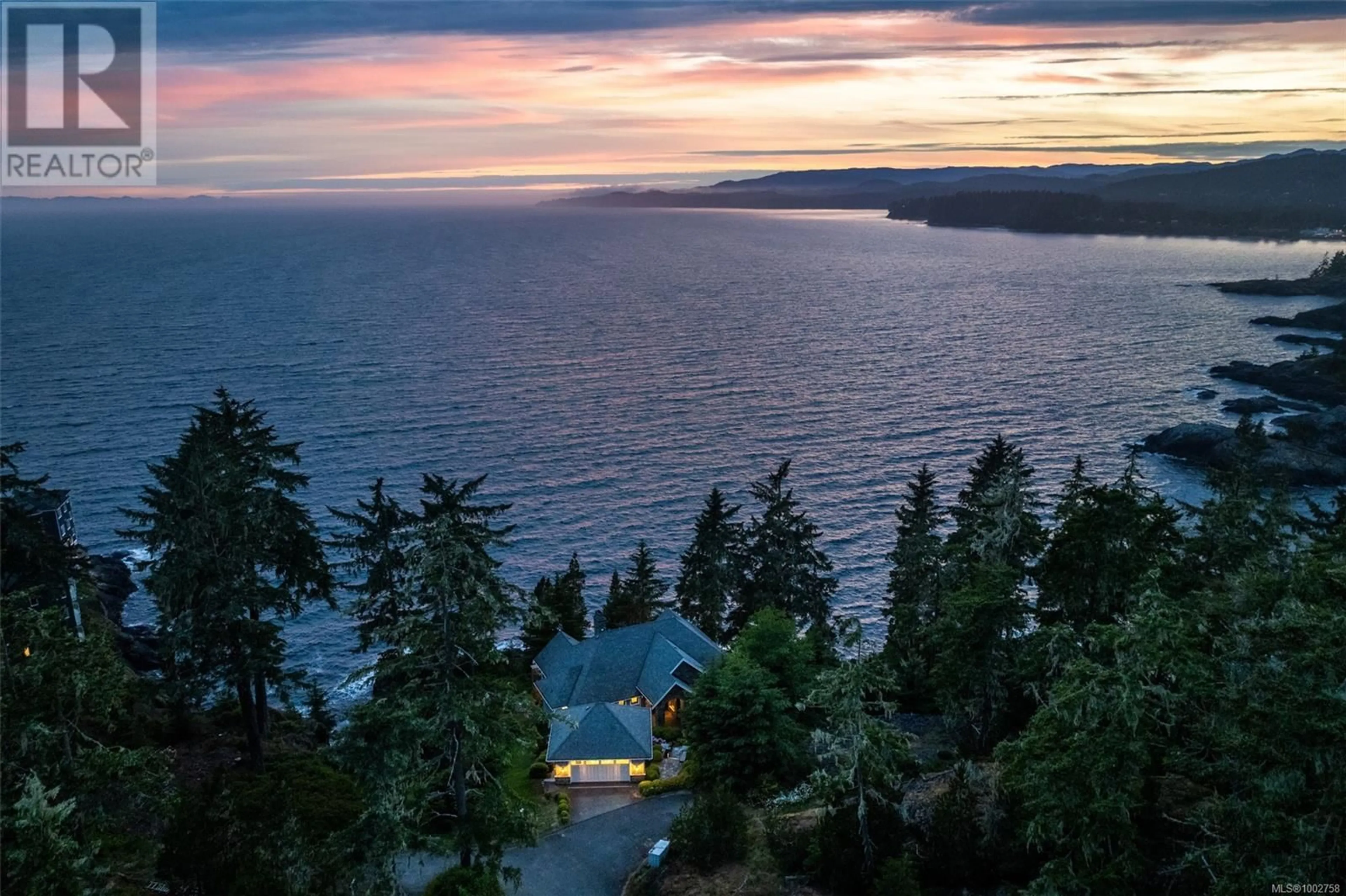 A pic from outside/outdoor area/front of a property/back of a property/a pic from drone, water/lake/river/ocean view for 1050 ROXVIEW COURT, Sooke British Columbia V9Z1L8