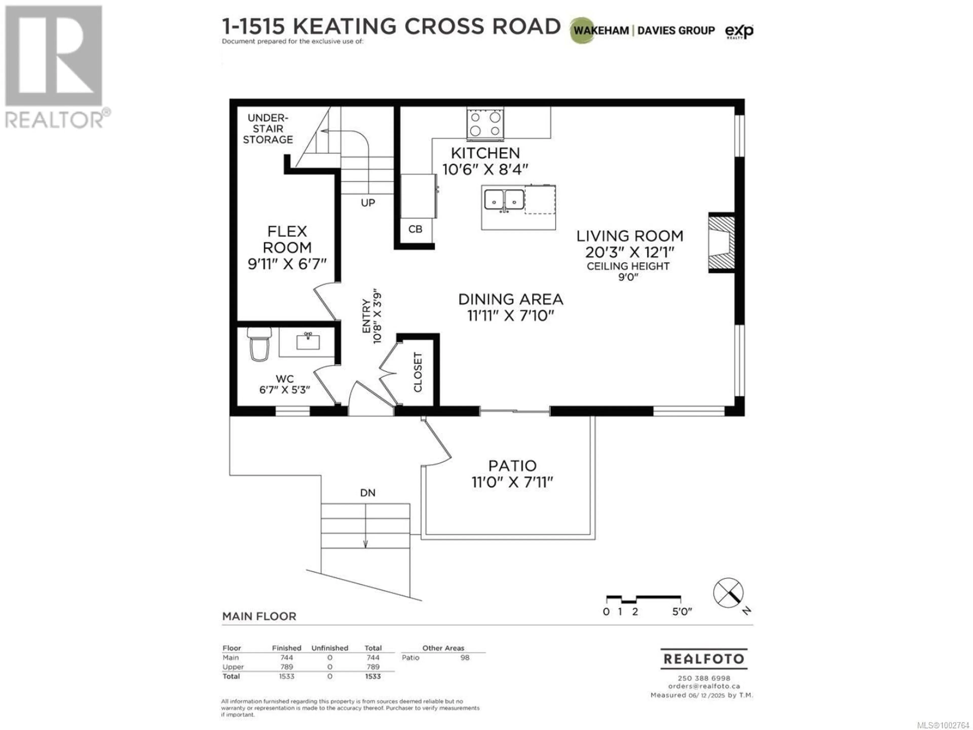 Floor plan for 1 - 1515 KEATING CROSS ROAD, Central Saanich British Columbia V8M1W9