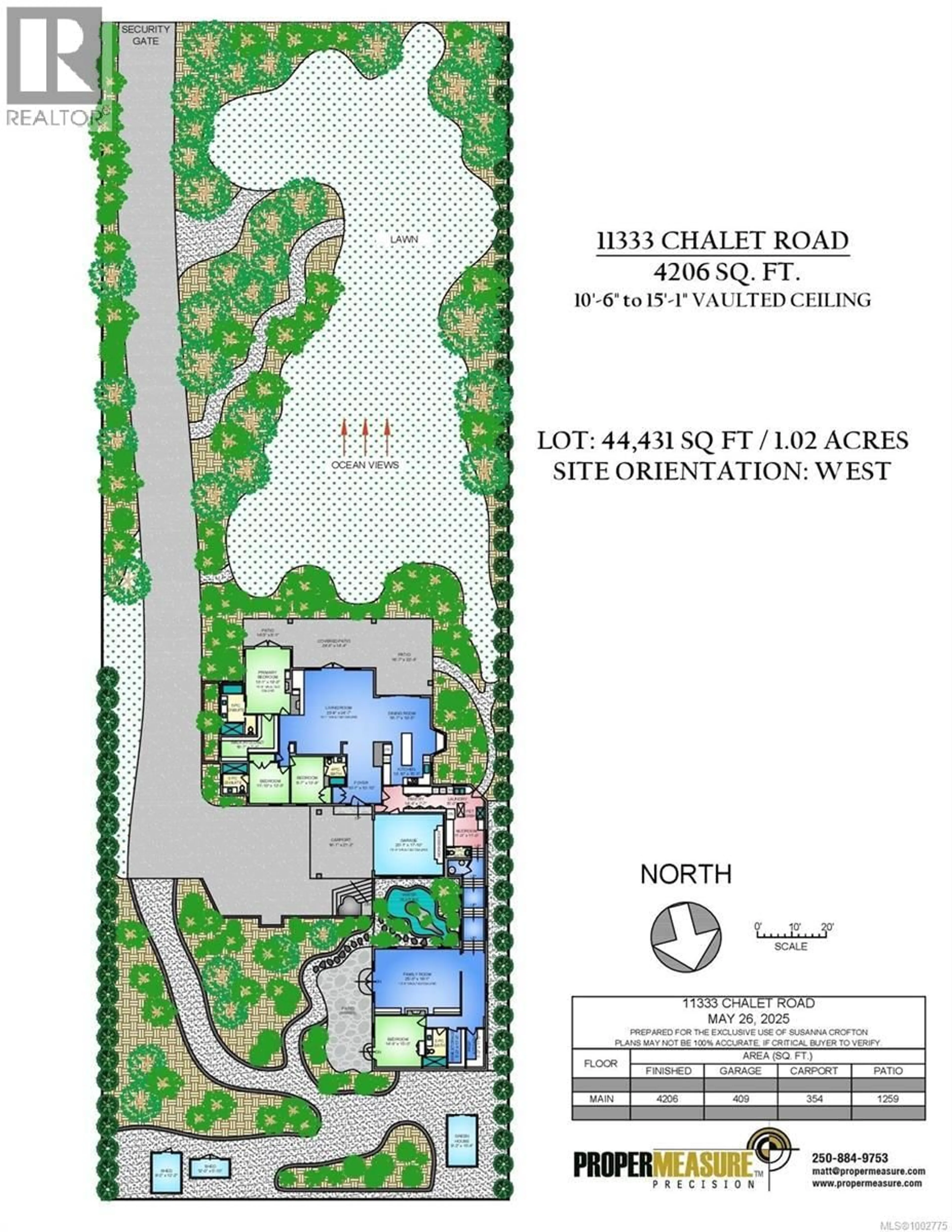 Floor plan for 11333 CHALET ROAD, North Saanich British Columbia V8L5L9