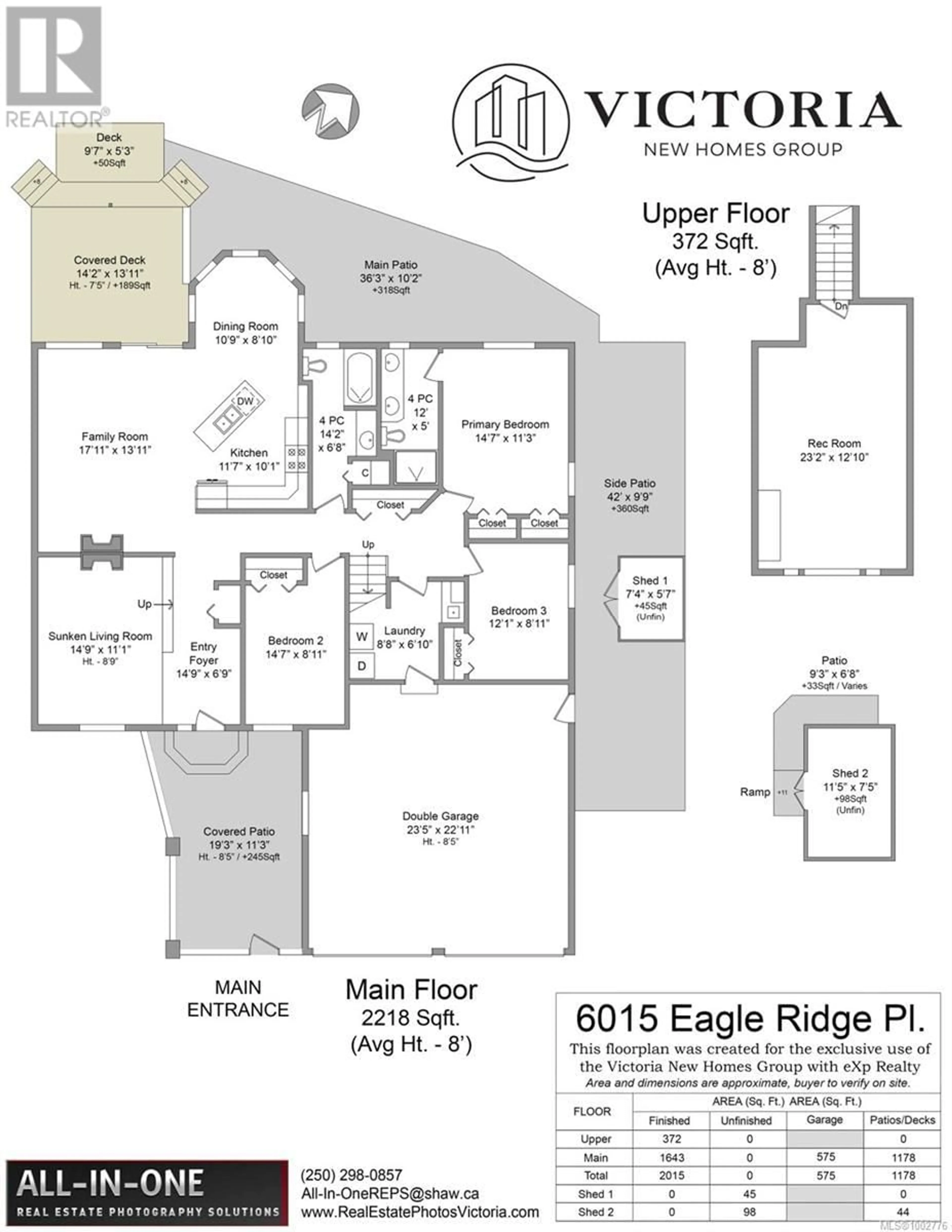 Floor plan for 6015 EAGLE RIDGE PLACE, Duncan British Columbia V9L5M9