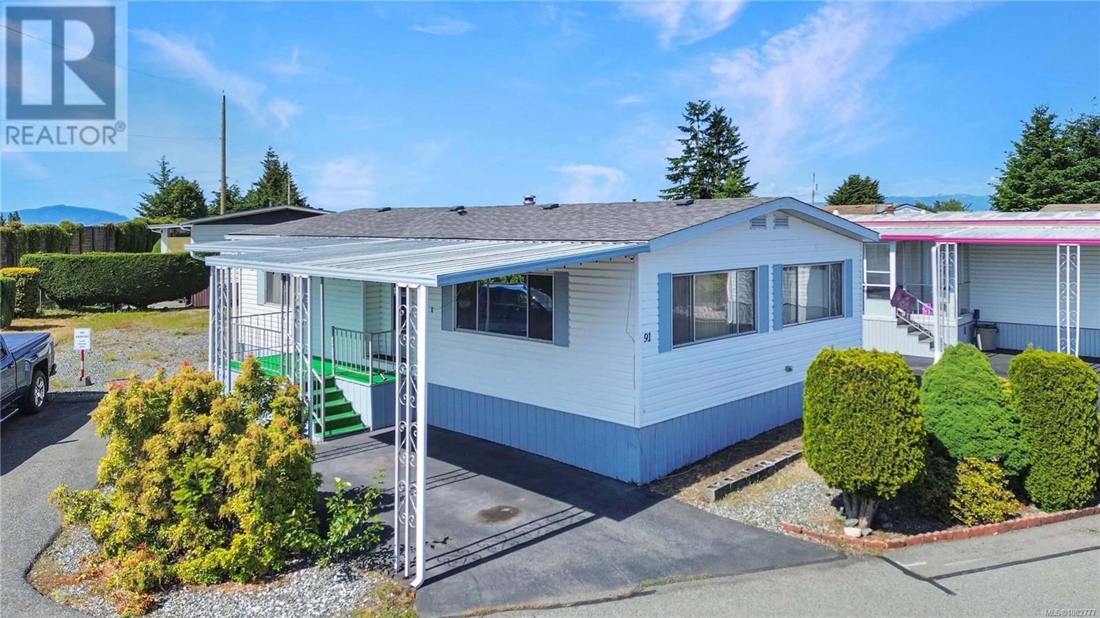 Home with vinyl exterior material, street for 91 - 6325 METRAL DRIVE, Nanaimo British Columbia V9T6P9