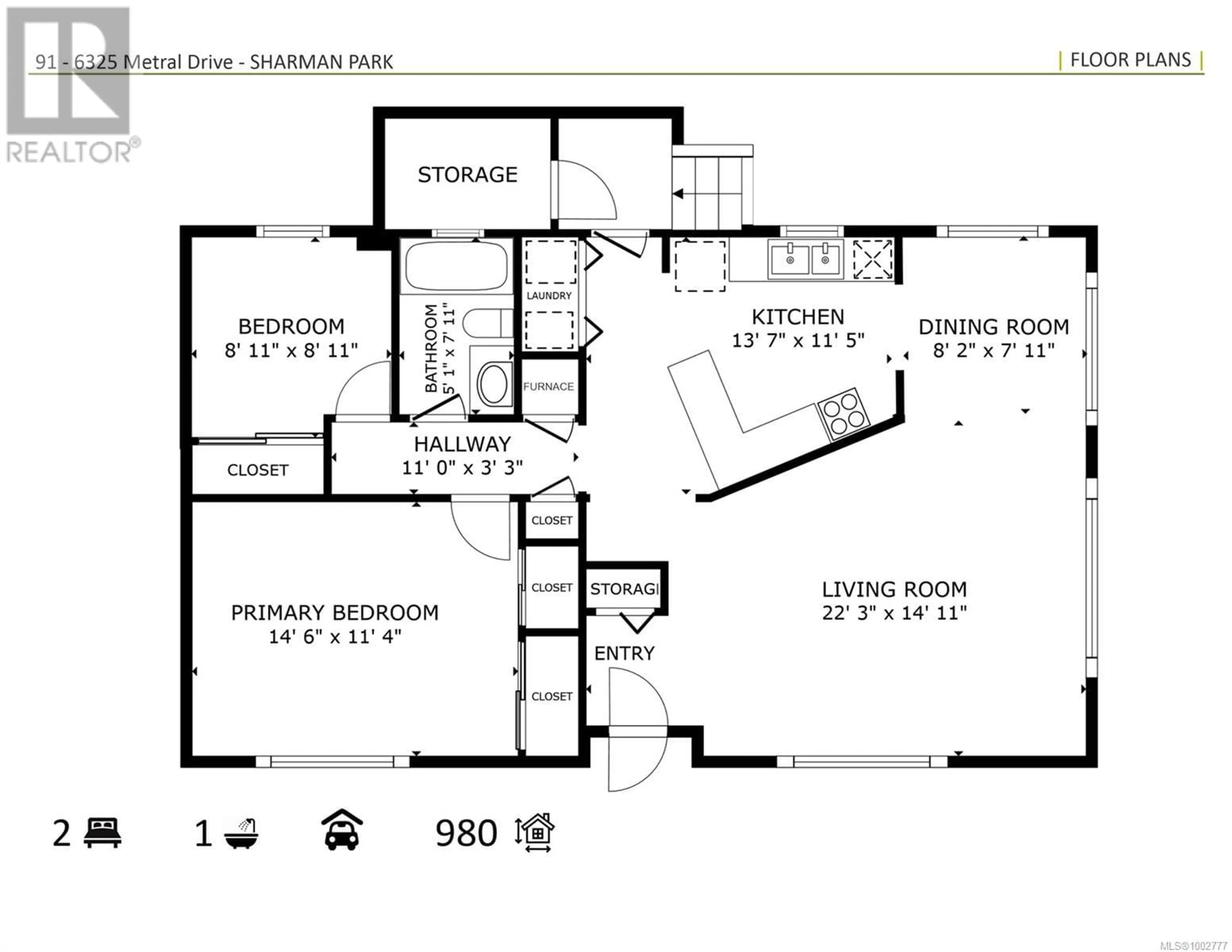 Floor plan for 91 - 6325 METRAL DRIVE, Nanaimo British Columbia V9T6P9