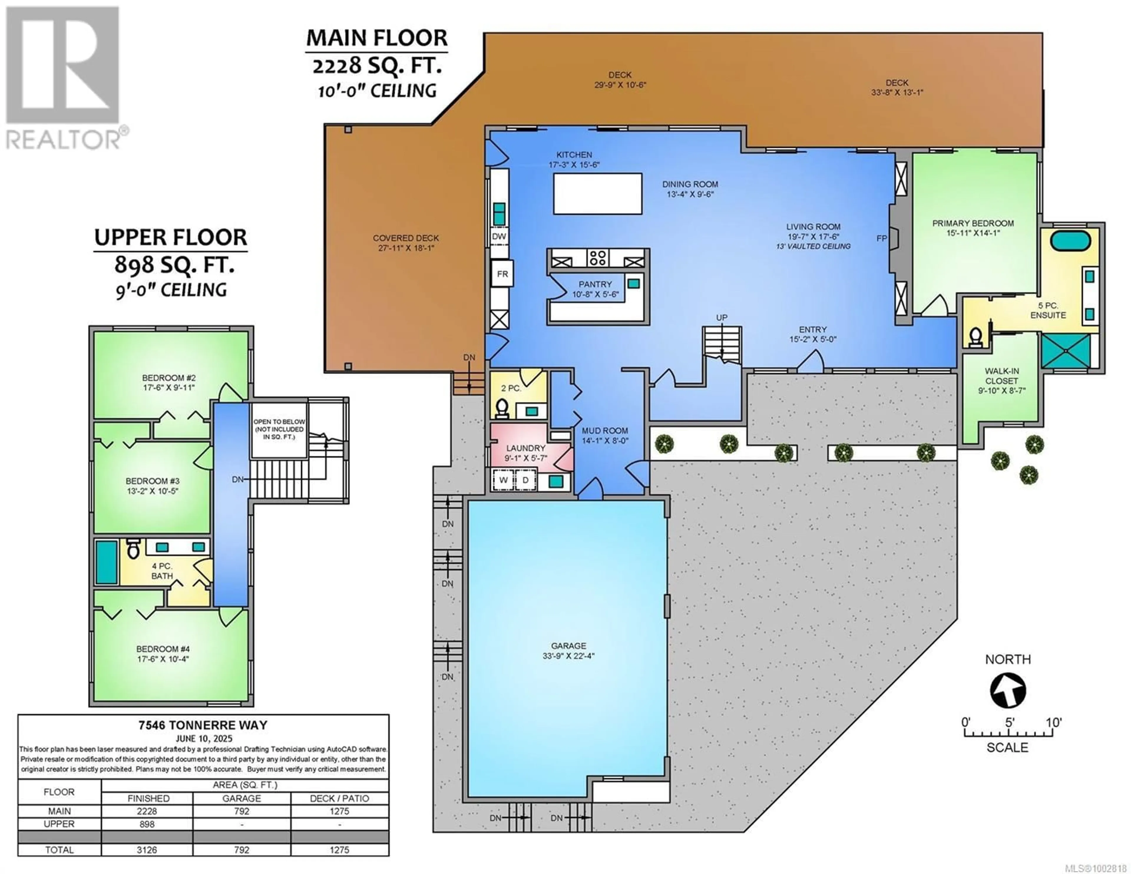 Floor plan for 7546 TONNERRE WAY, Lantzville British Columbia V0R2H0