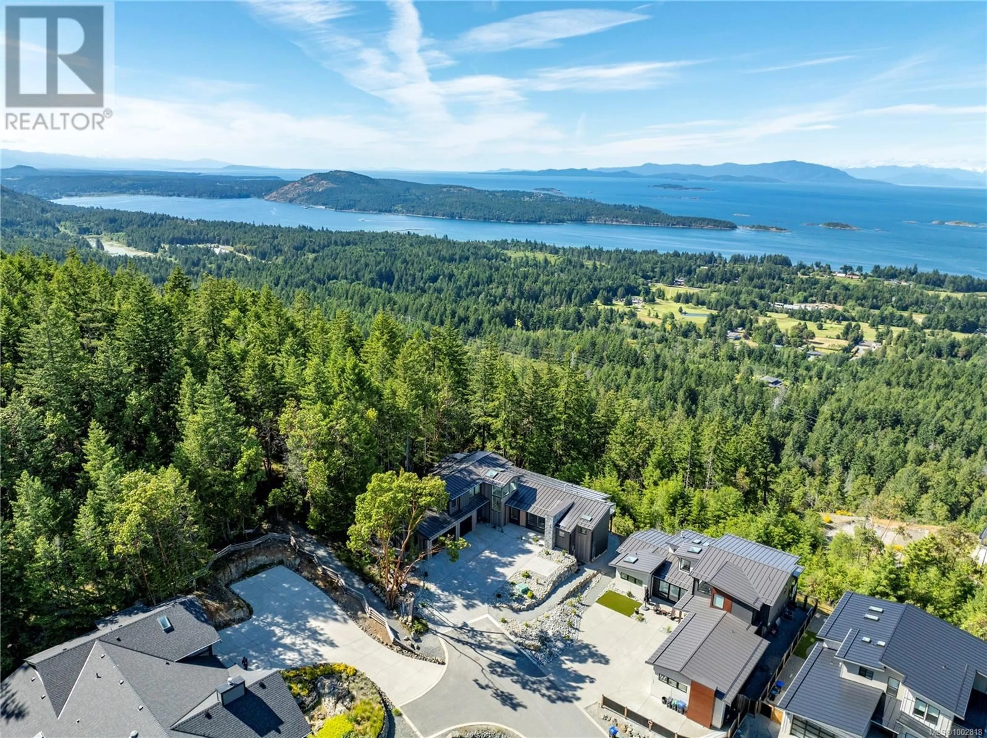 A pic from outside/outdoor area/front of a property/back of a property/a pic from drone, water/lake/river/ocean view for 7546 TONNERRE WAY, Lantzville British Columbia V0R2H0