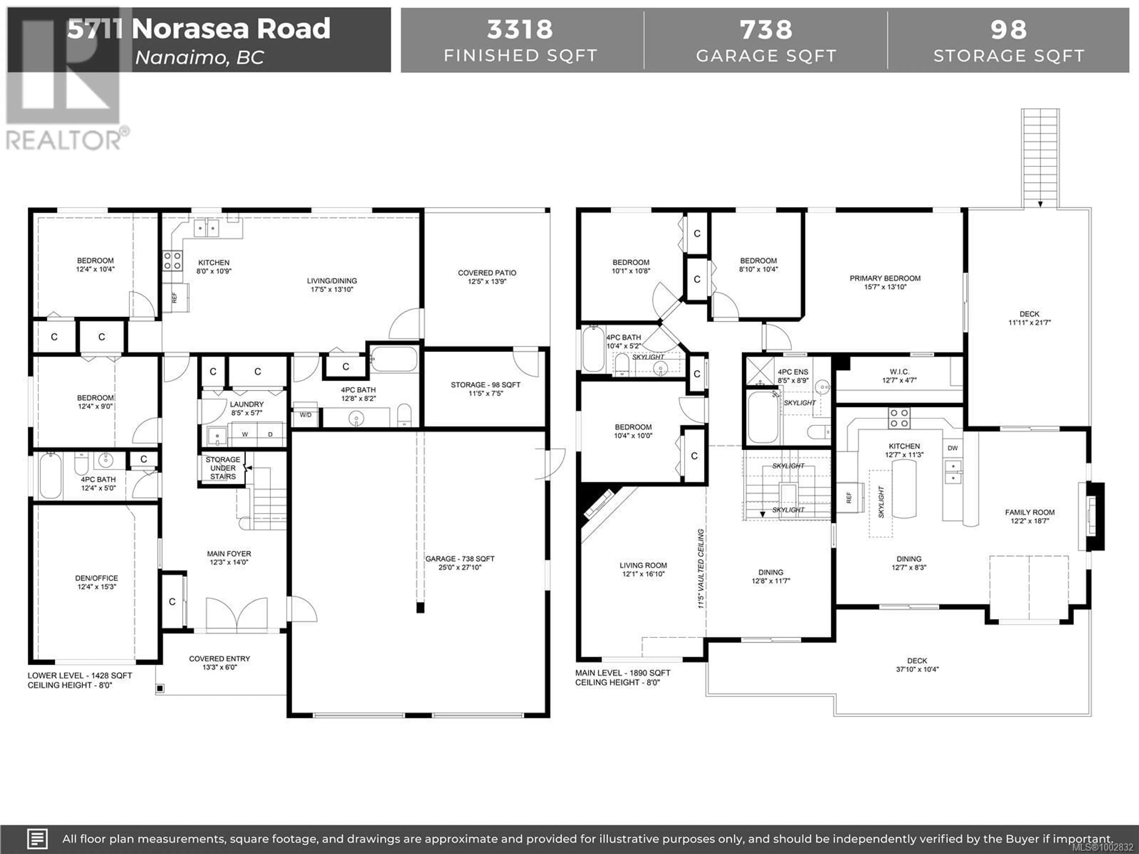 Floor plan for 5711 NORASEA ROAD, Nanaimo British Columbia V9V1G6