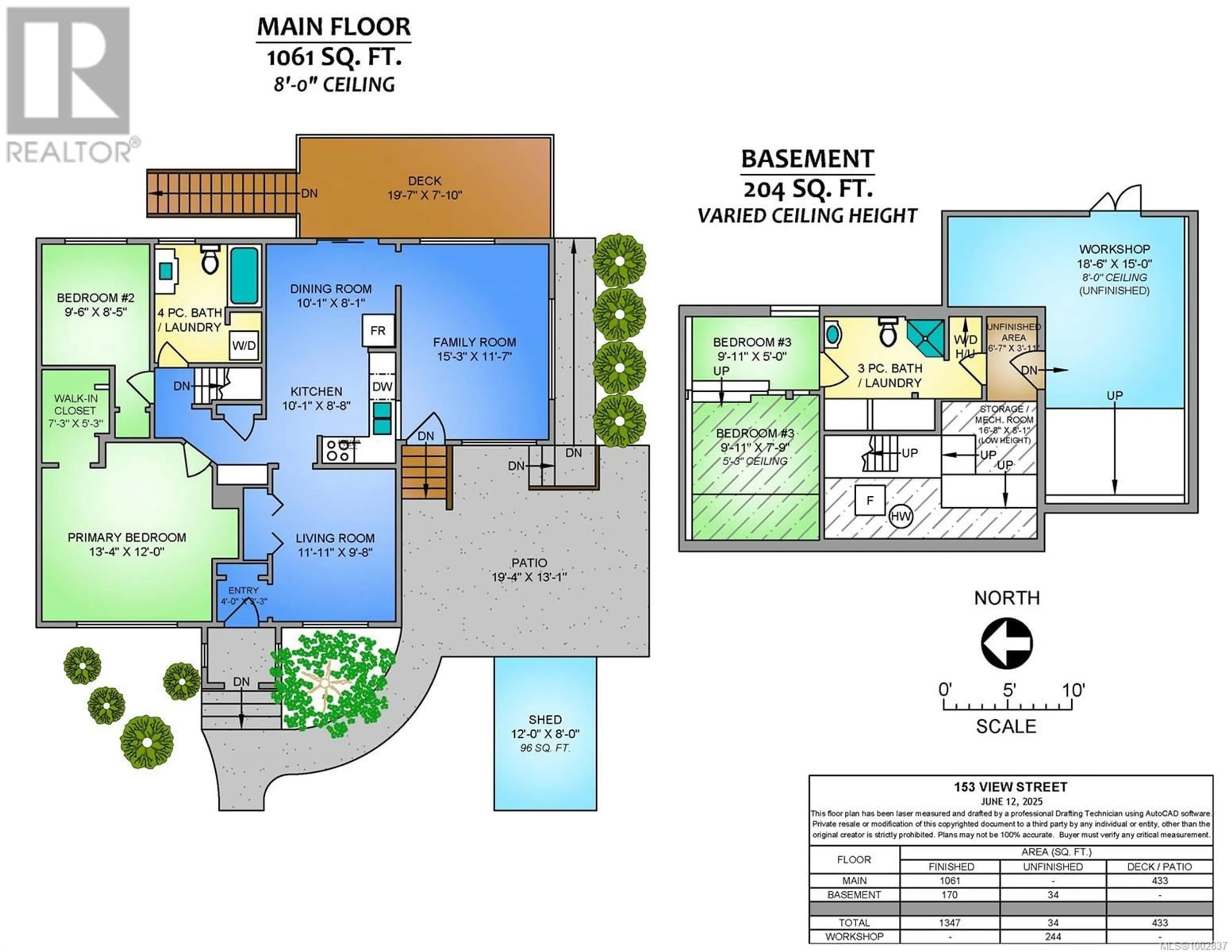 Floor plan for 153 VIEW STREET, Nanaimo British Columbia V9R4N5