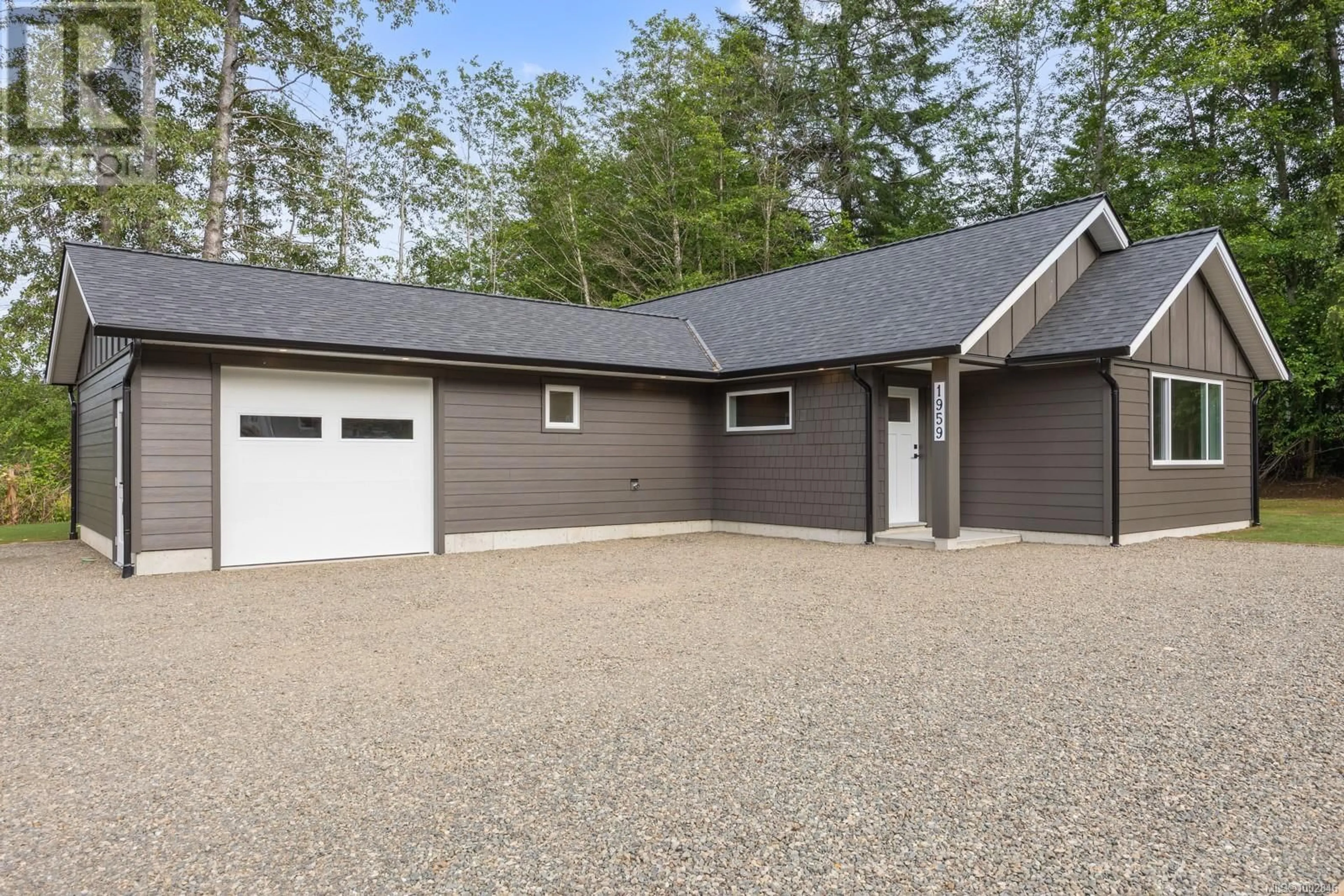 Home with vinyl exterior material, street for 1959 WILFRED ROAD, Black Creek British Columbia V9J1J8