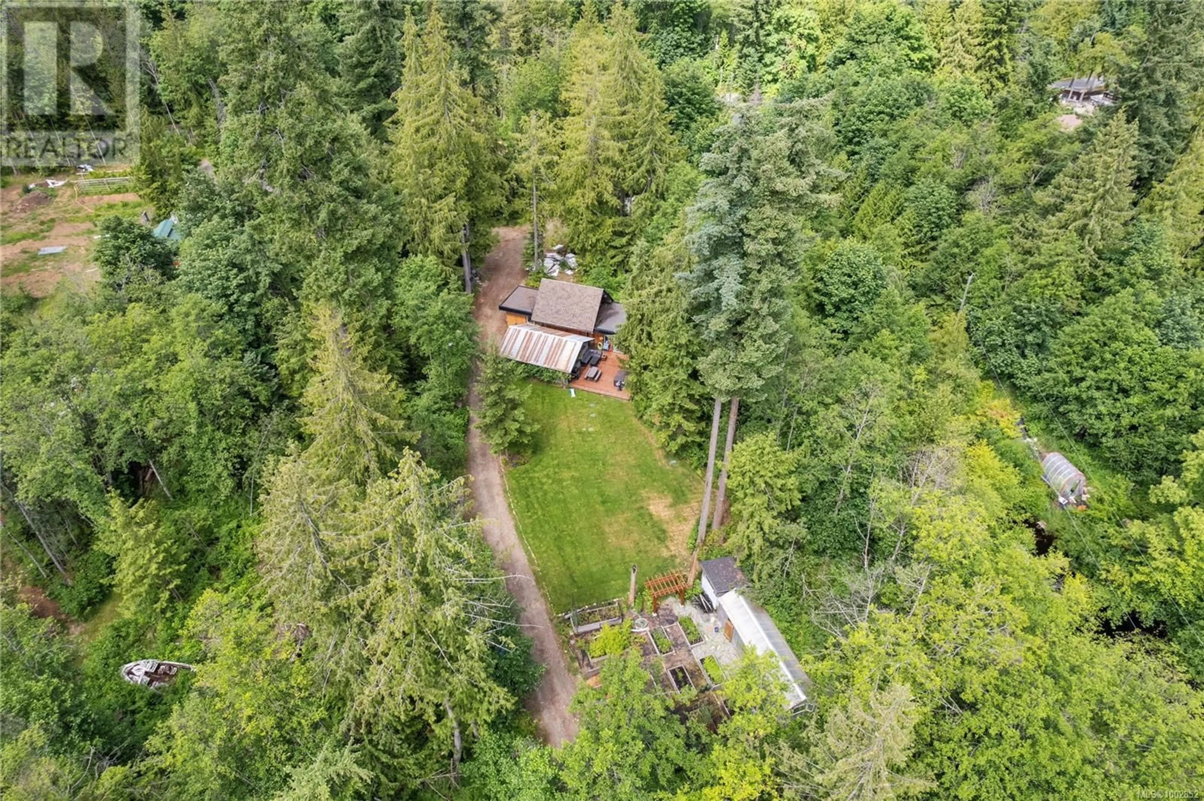 A pic from outside/outdoor area/front of a property/back of a property/a pic from drone, forest/trees view for 1186 CHATSWORTH ROAD, Whiskey Creek British Columbia V9K1V6