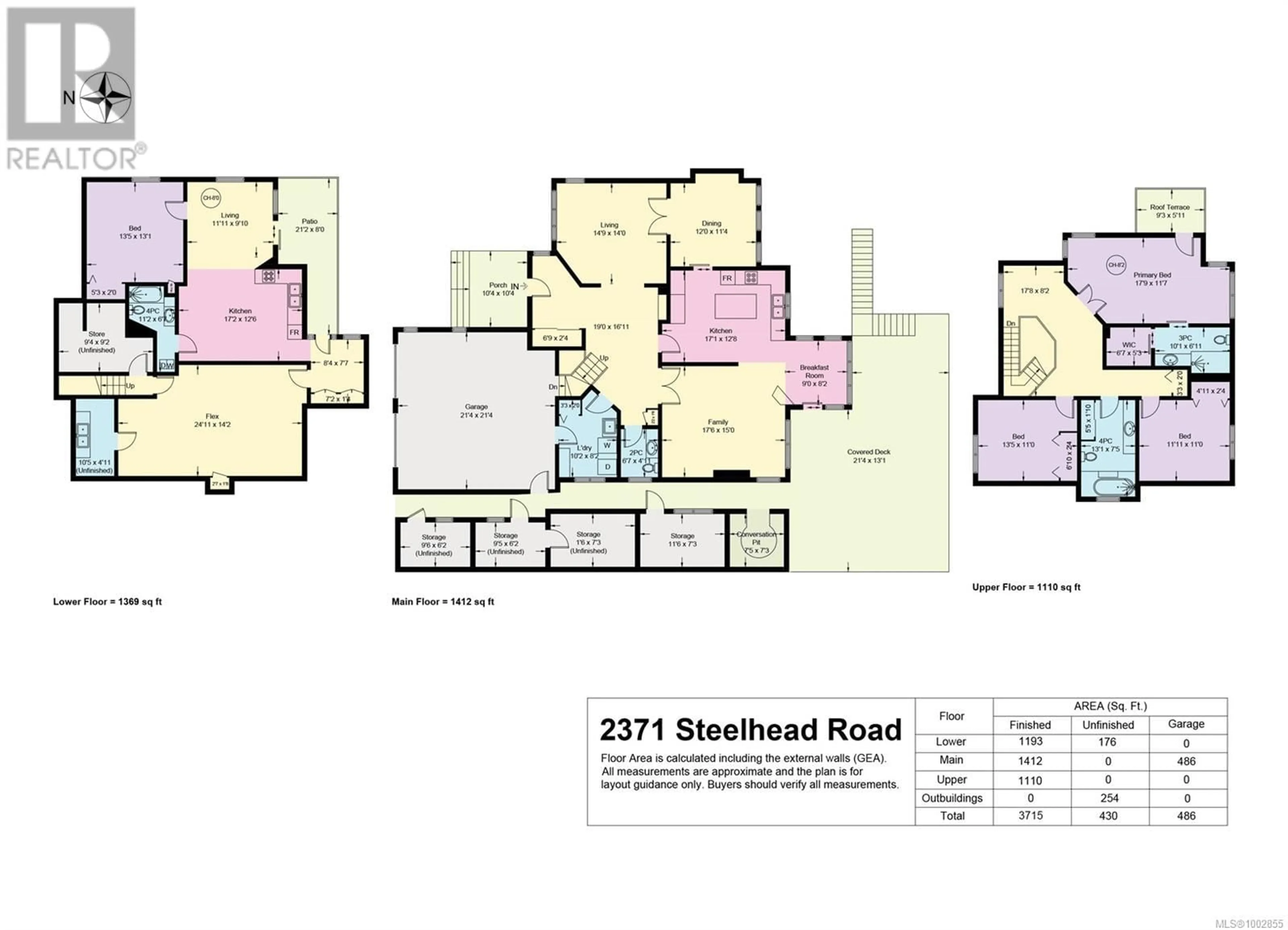 Floor plan for 2371 STEELHEAD ROAD, Campbell River British Columbia V9W4P4