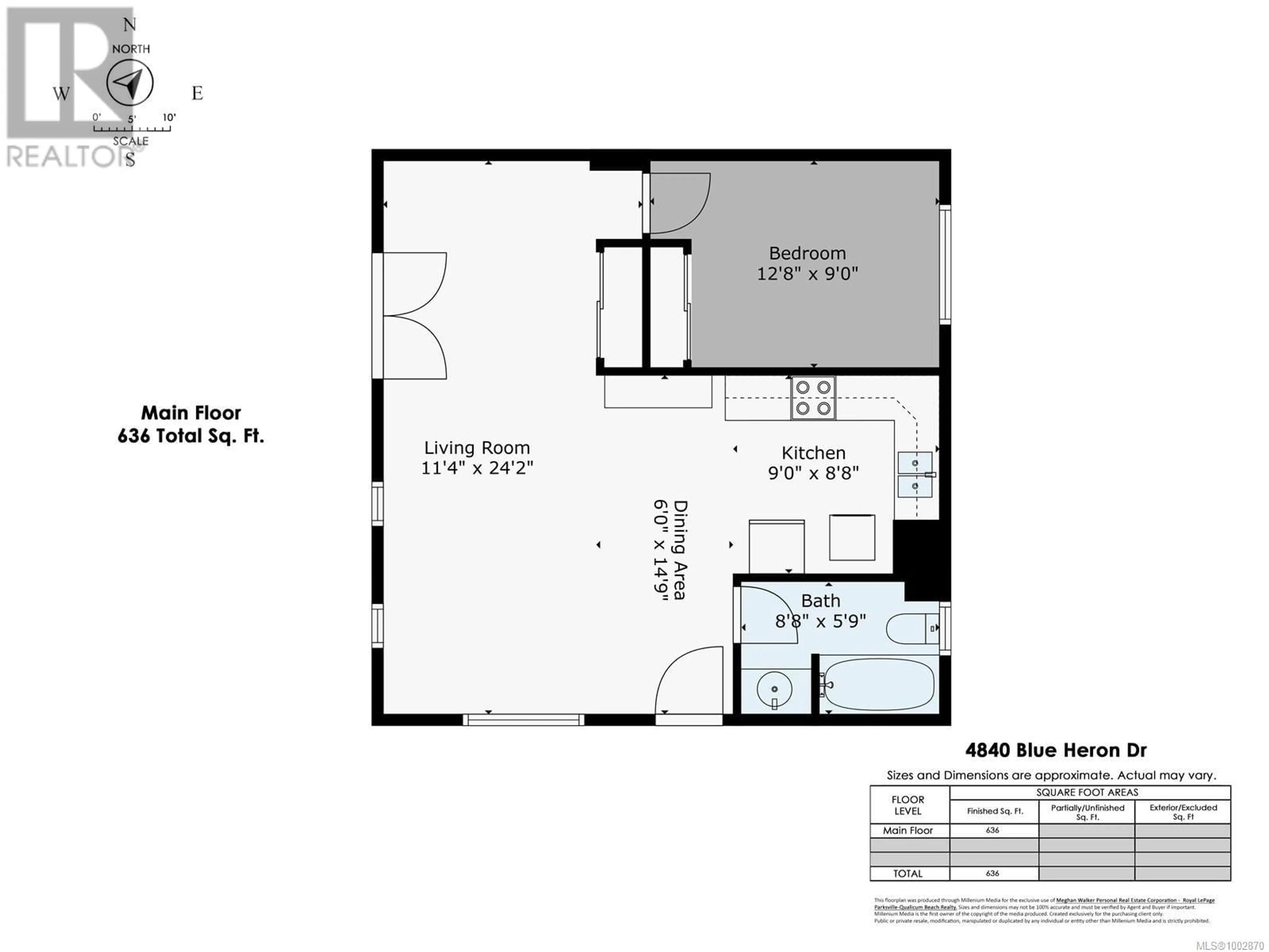 Floor plan for 4840 BLUE HERON DRIVE, Bowser British Columbia V0R1G0