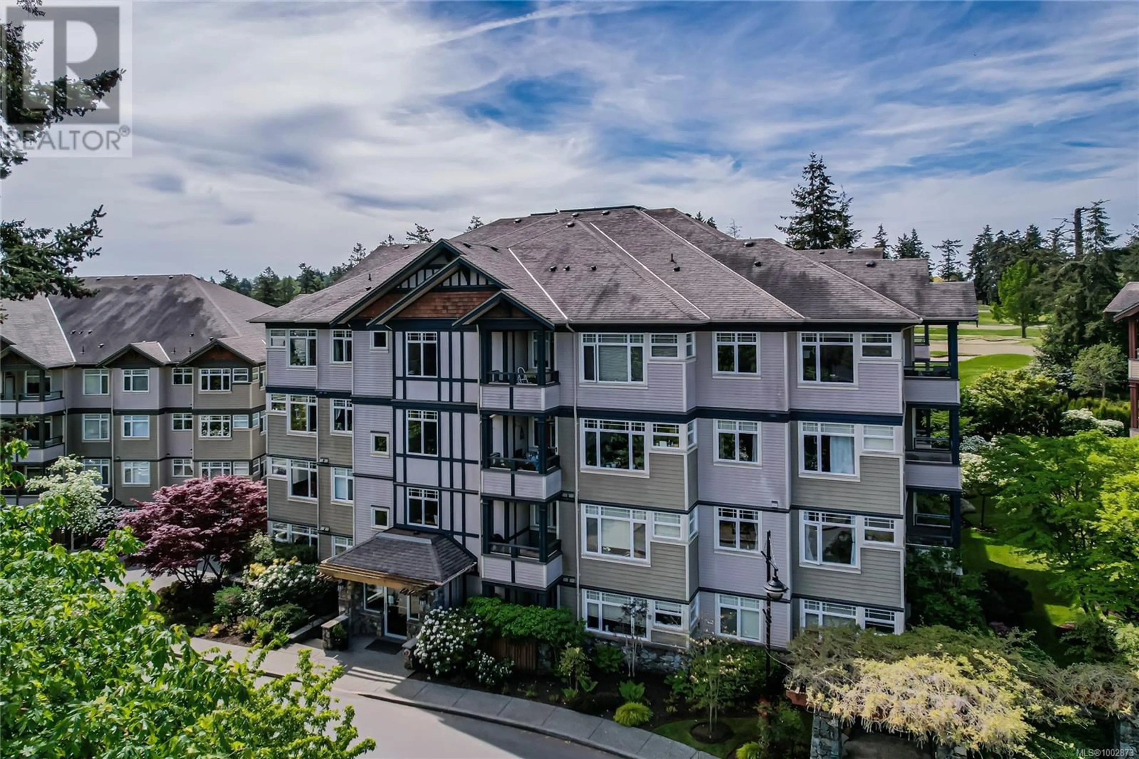 A pic from outside/outdoor area/front of a property/back of a property/a pic from drone, mountain view for 306D - 1115 CRAIGFLOWER ROAD, Esquimalt British Columbia V9A7R1