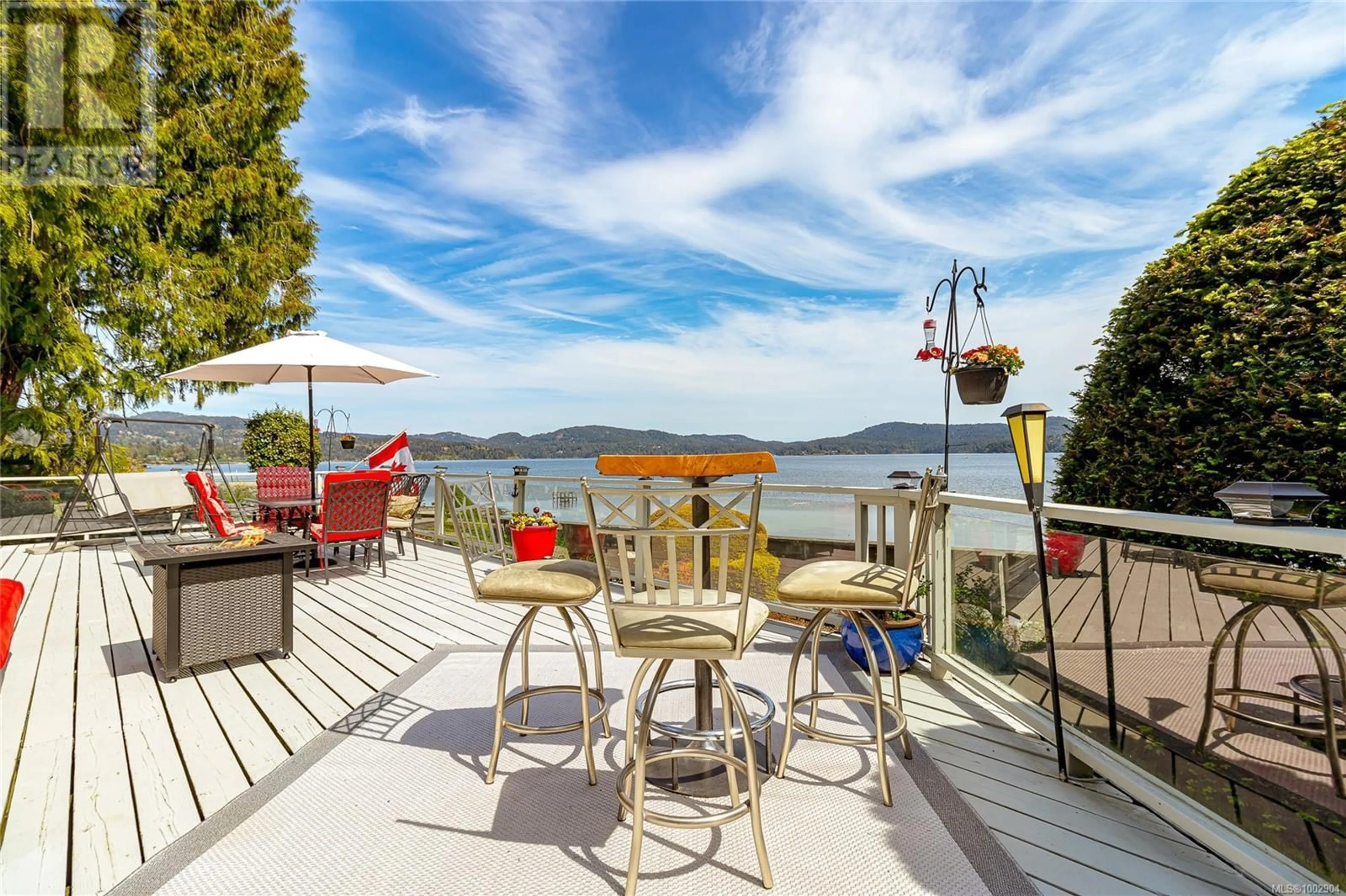 Patio, water/lake/river/ocean view for 1937 KALTASIN ROAD, Sooke British Columbia V9Z0B2