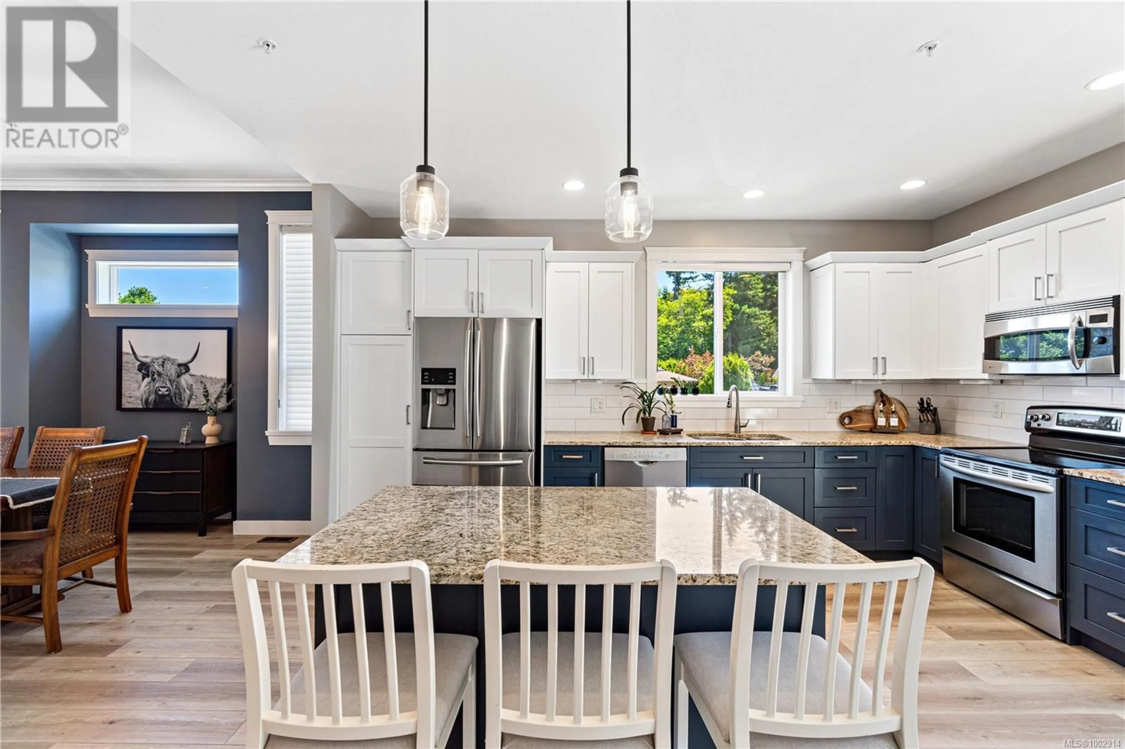 Open concept kitchen, ceramic/tile floor for 6161 ARLIN PLACE, Nanaimo British Columbia V9T0A2