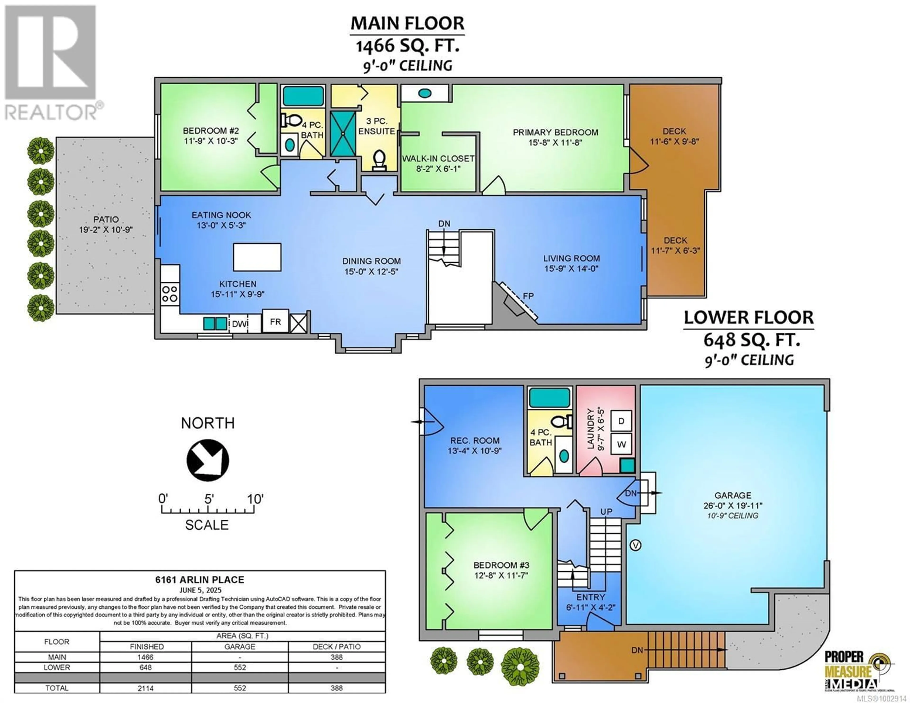 Floor plan for 6161 ARLIN PLACE, Nanaimo British Columbia V9T0A2